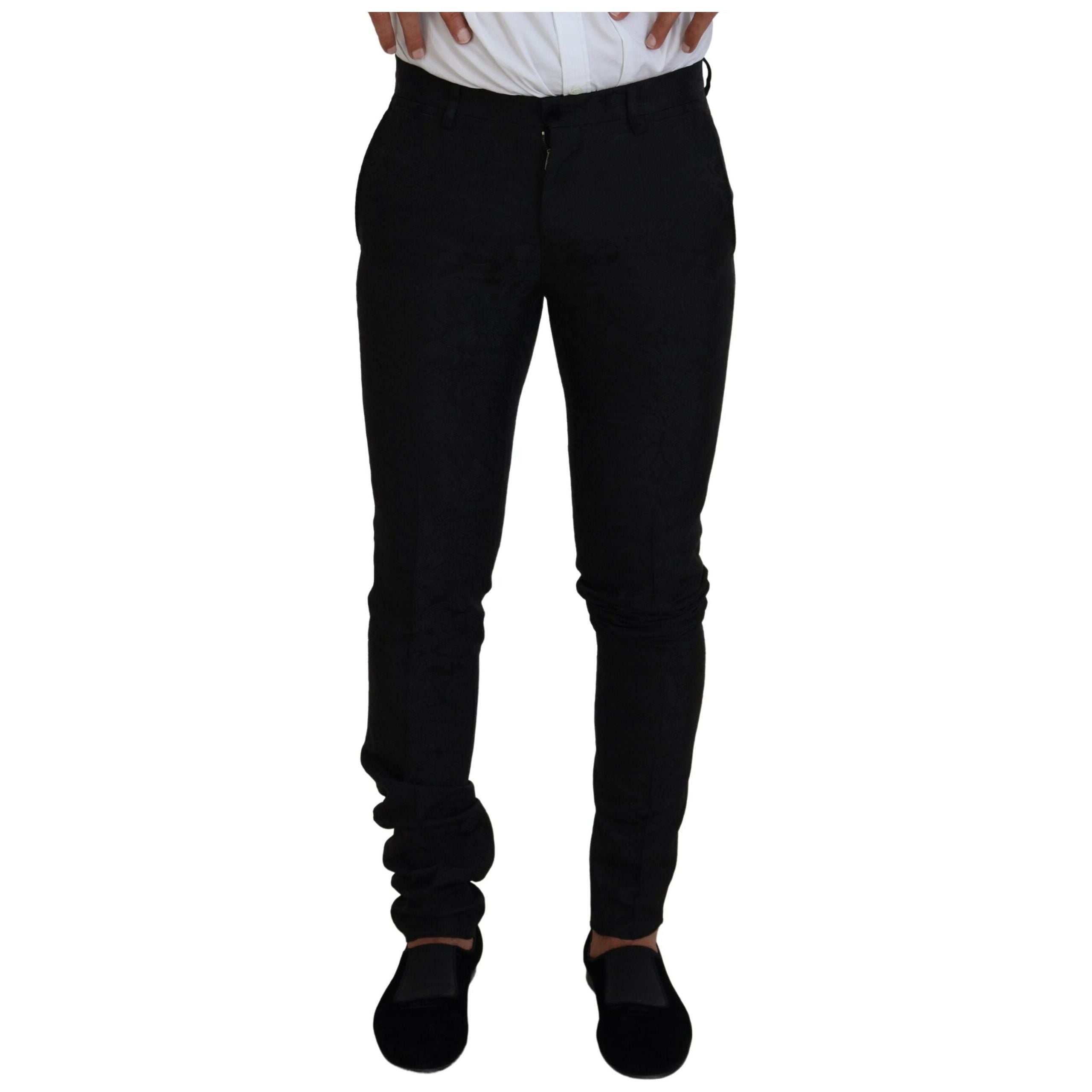 Dolce & Gabbana Black Wool Martini Suit for Modern Sophistication