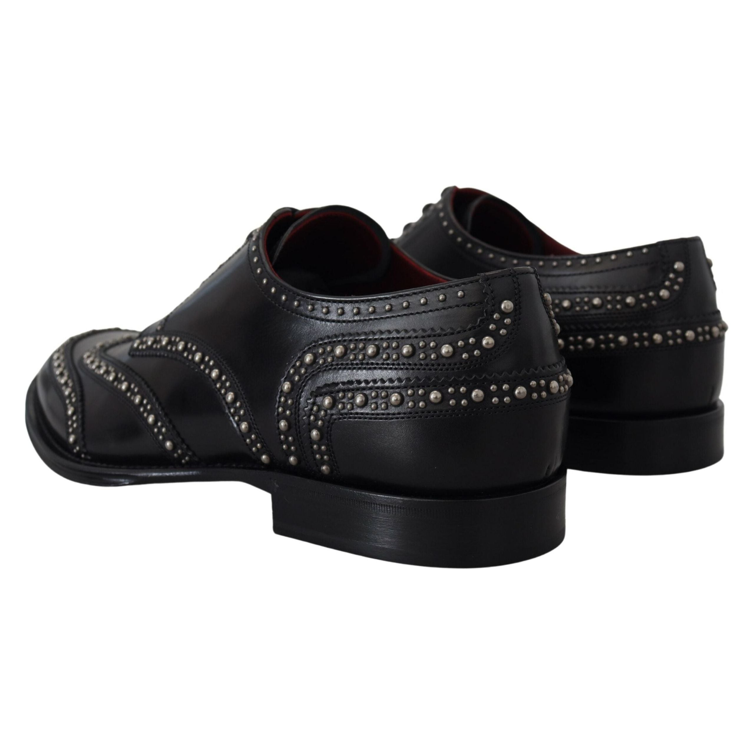 Dolce & Gabbana Black Leather Derby Shoes for Luxury