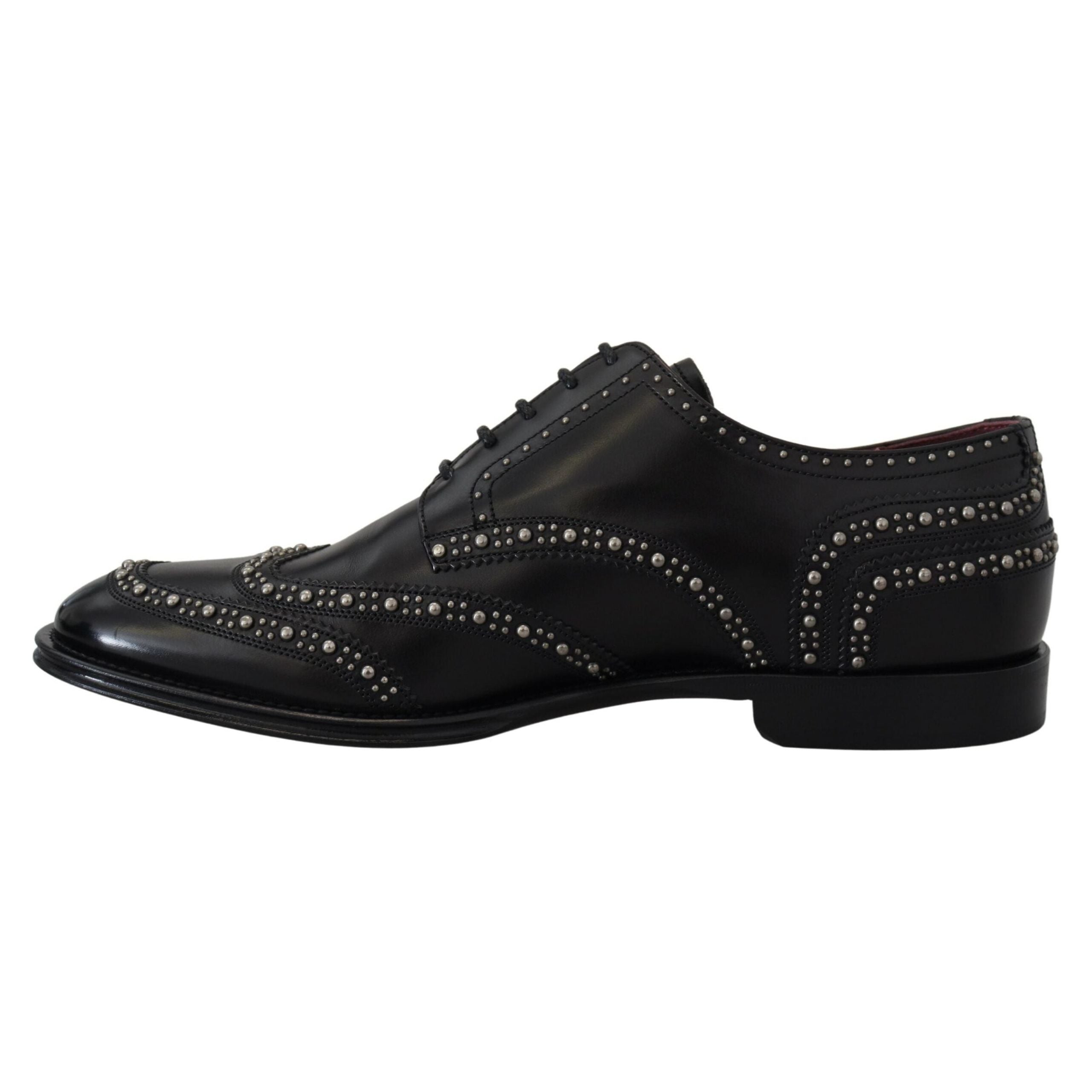Dolce & Gabbana Black Leather Derby Shoes for Luxury