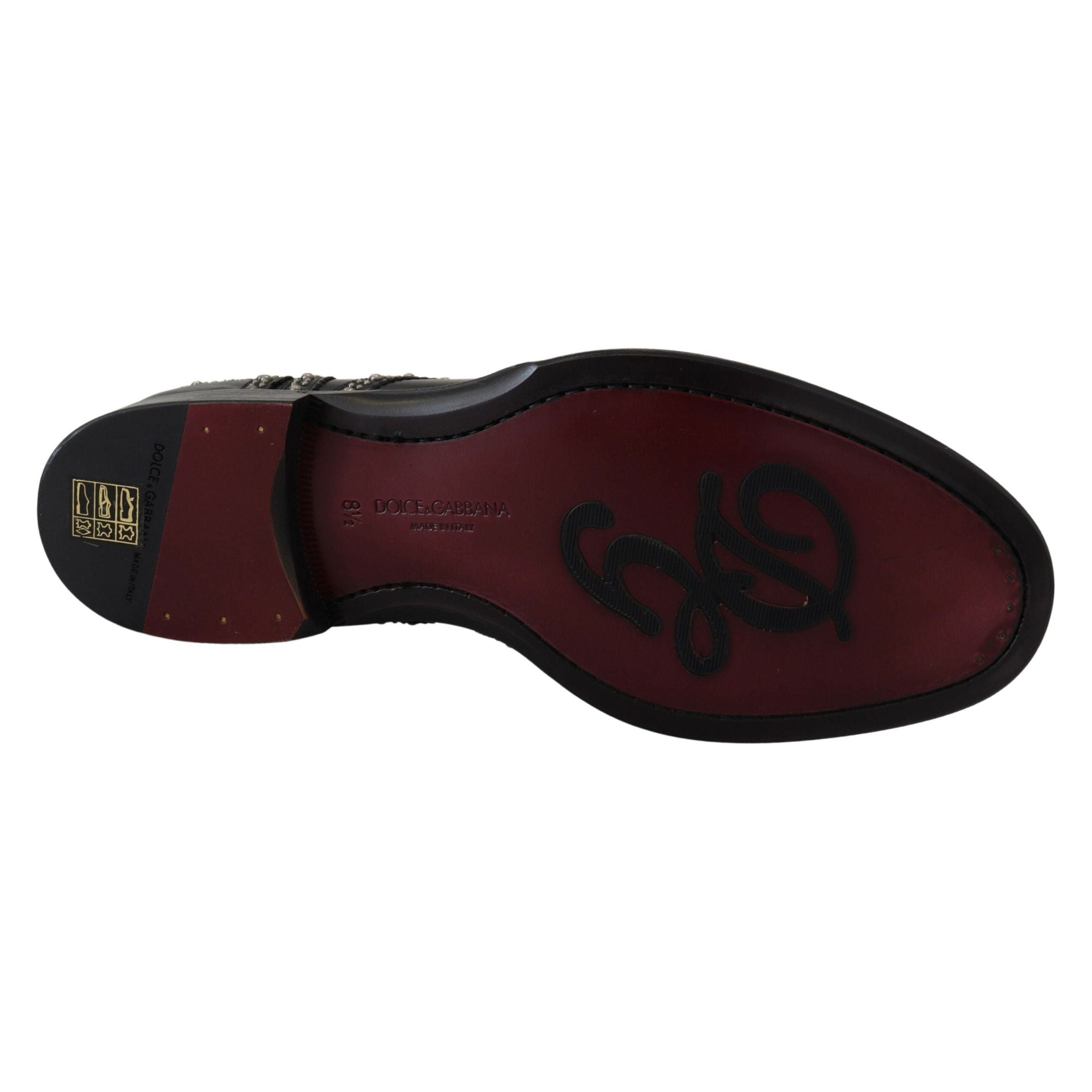 Dolce & Gabbana Black Leather Derby Shoes for Luxury