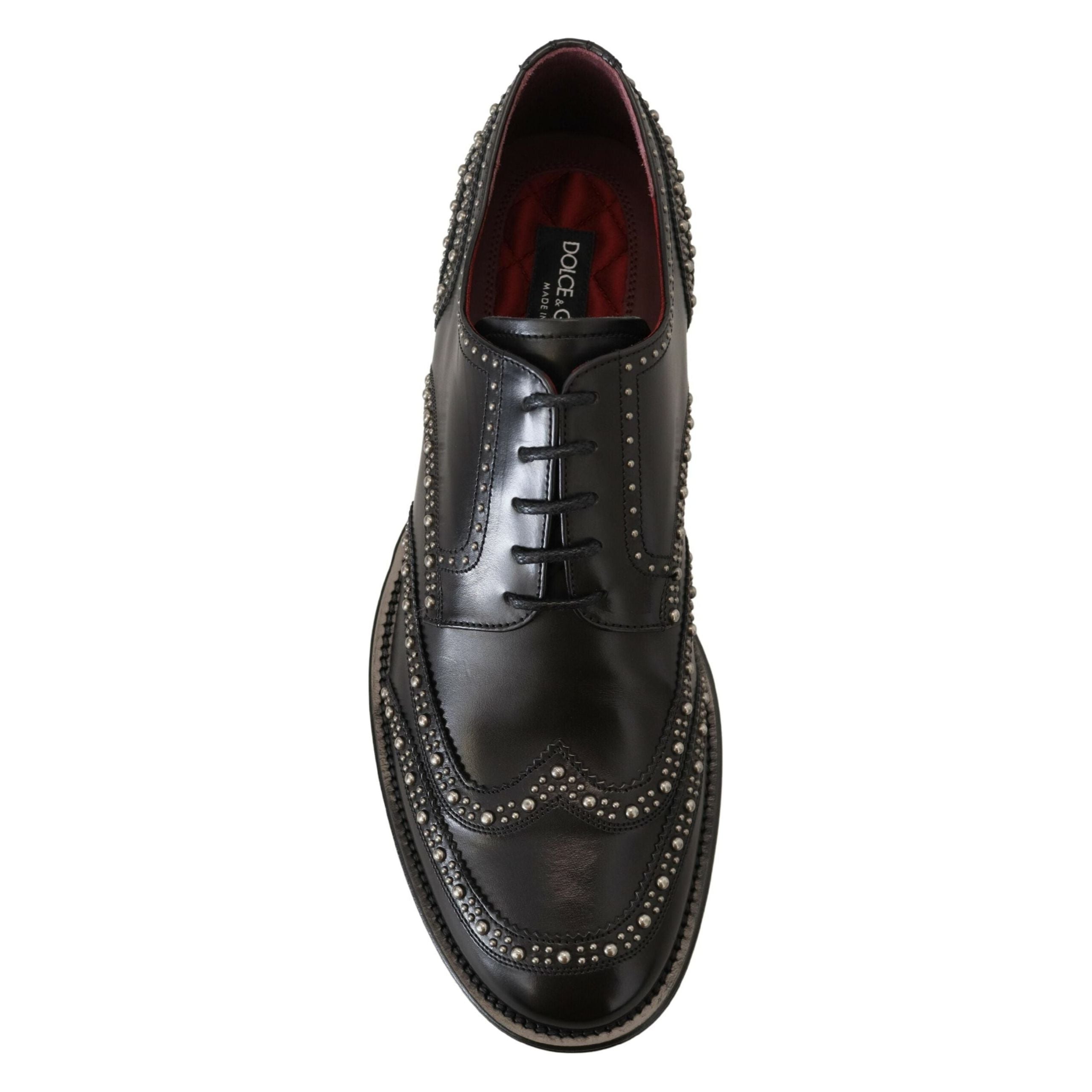Dolce & Gabbana Black Leather Derby Shoes for Luxury