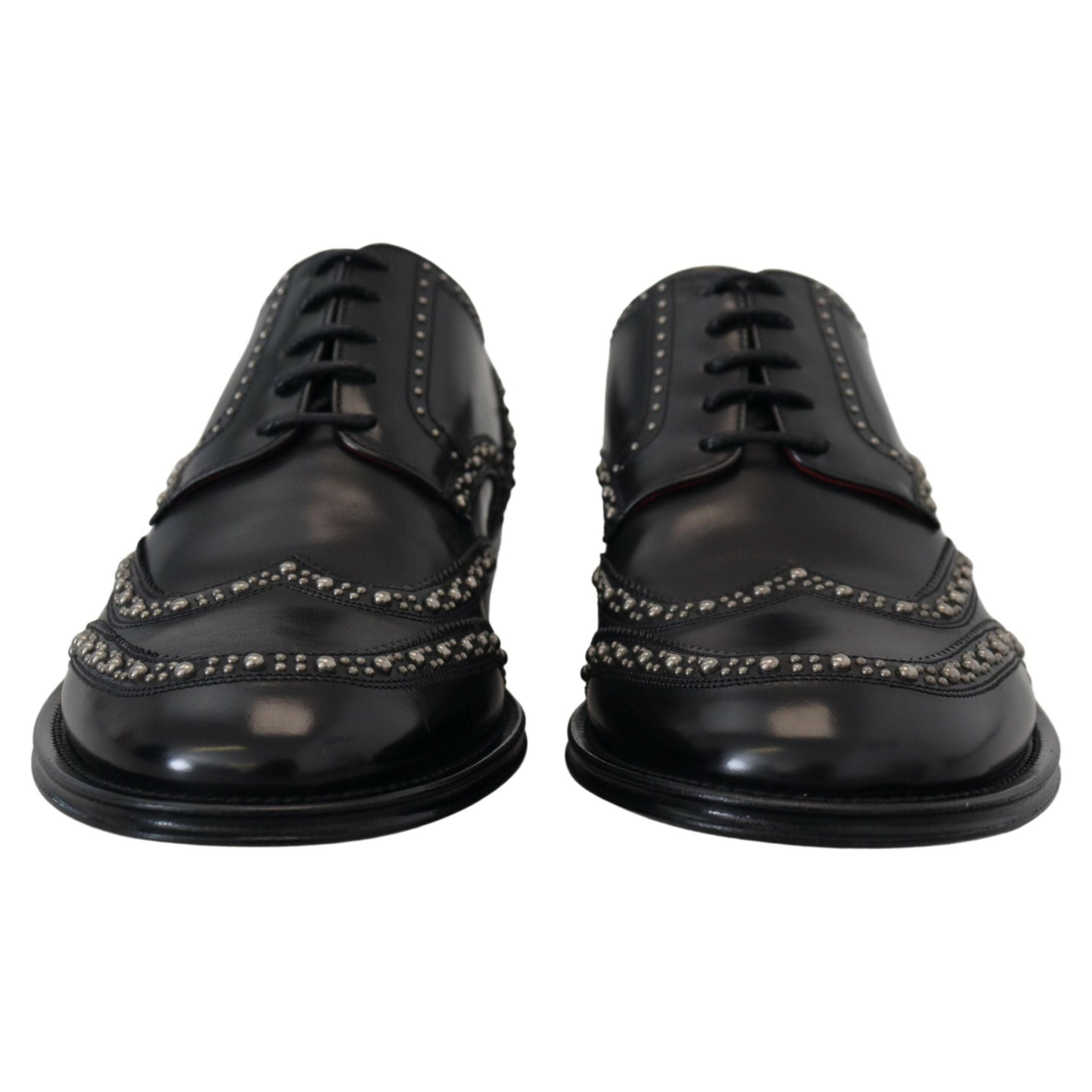Dolce & Gabbana Black Leather Derby Shoes for Luxury
