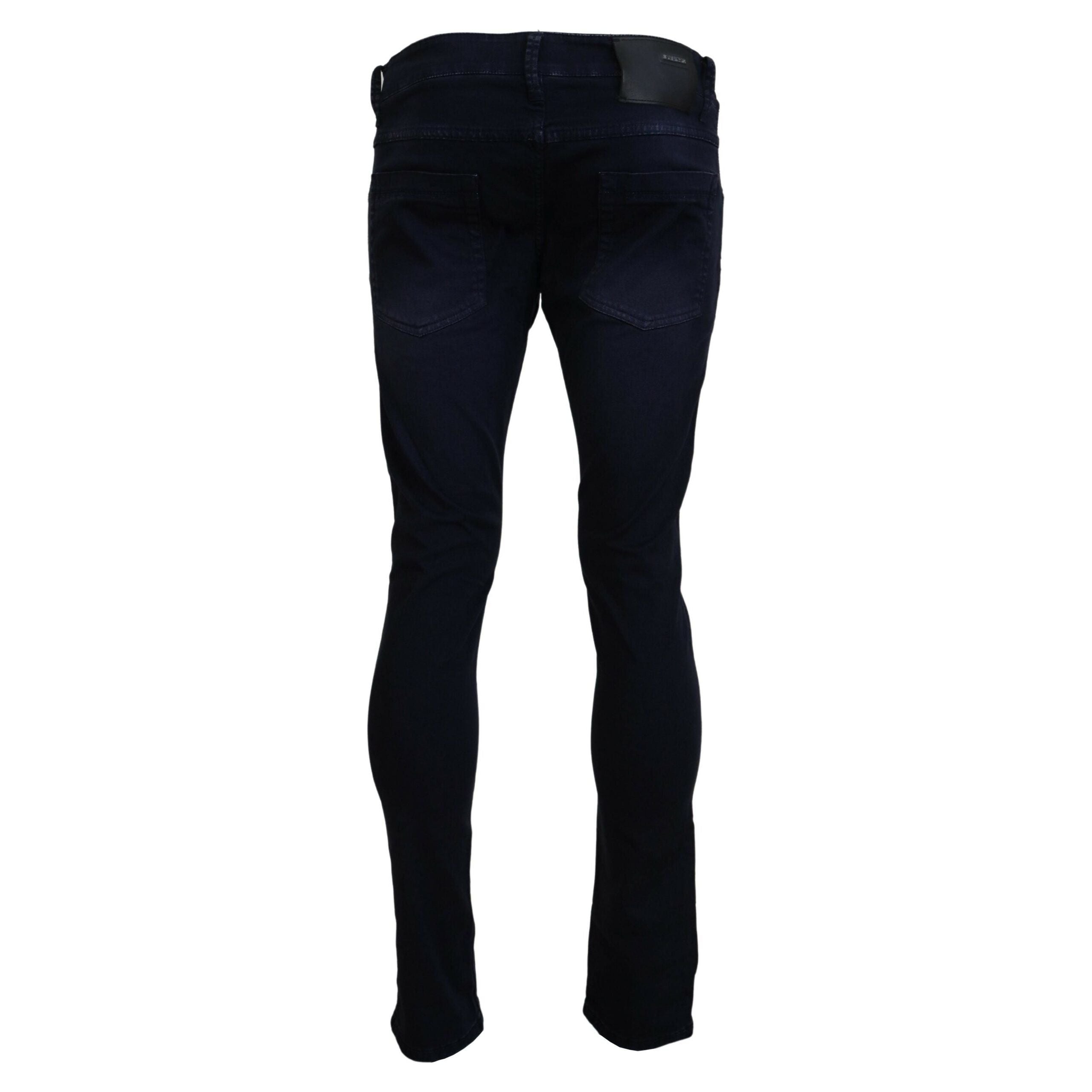Acht Dark Blue Denim Tapered Jeans for Timeless Elegance