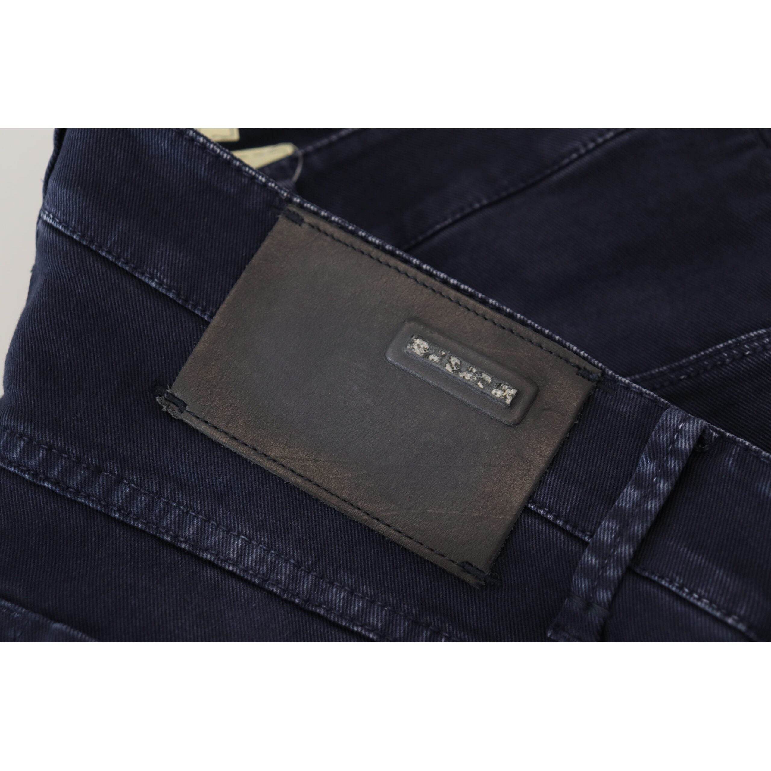 Acht Dark Blue Denim Tapered Jeans for Timeless Elegance