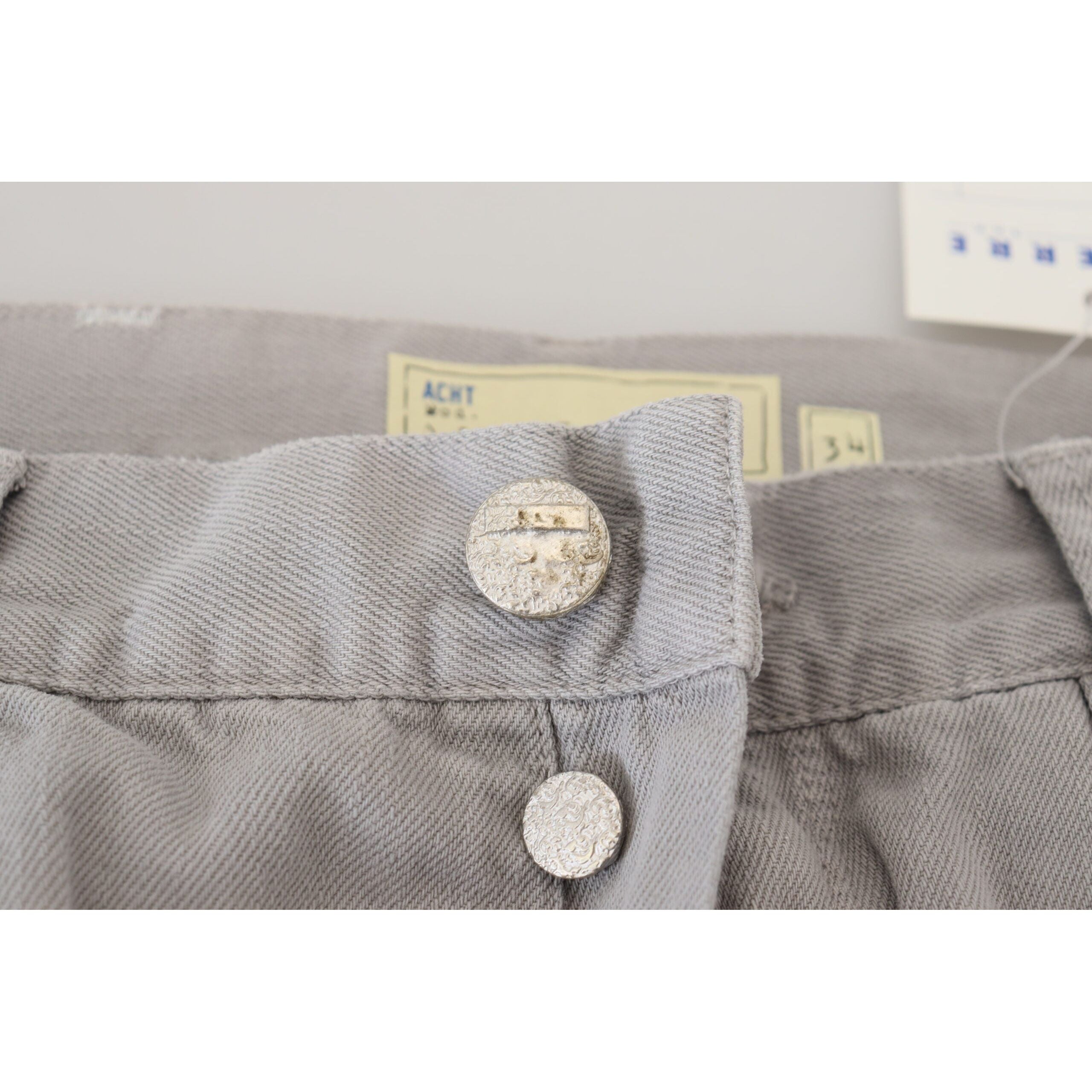 Acht Gray Cotton Denim Jeans for Elevated Style