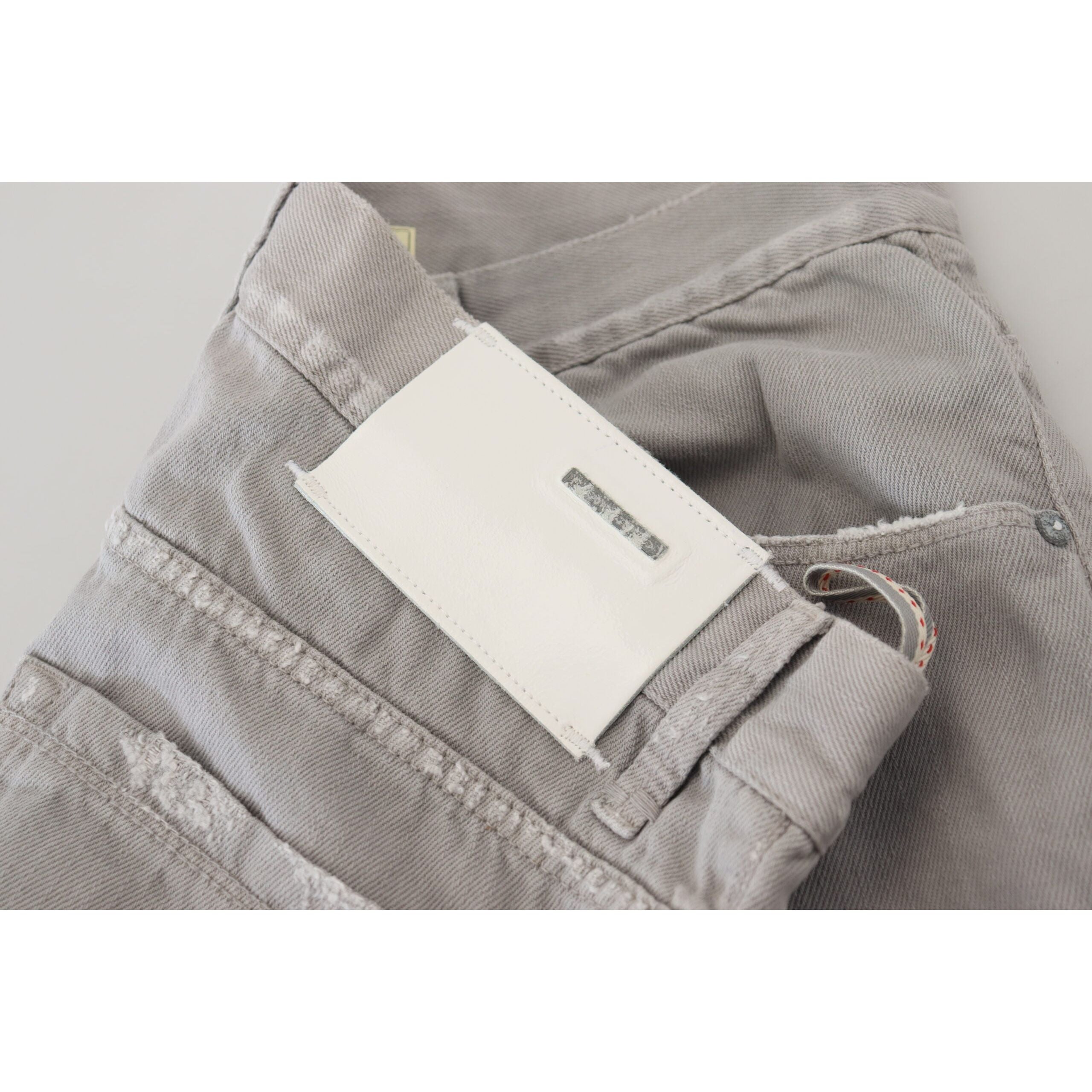 Acht Gray Cotton Denim Jeans for Elevated Style
