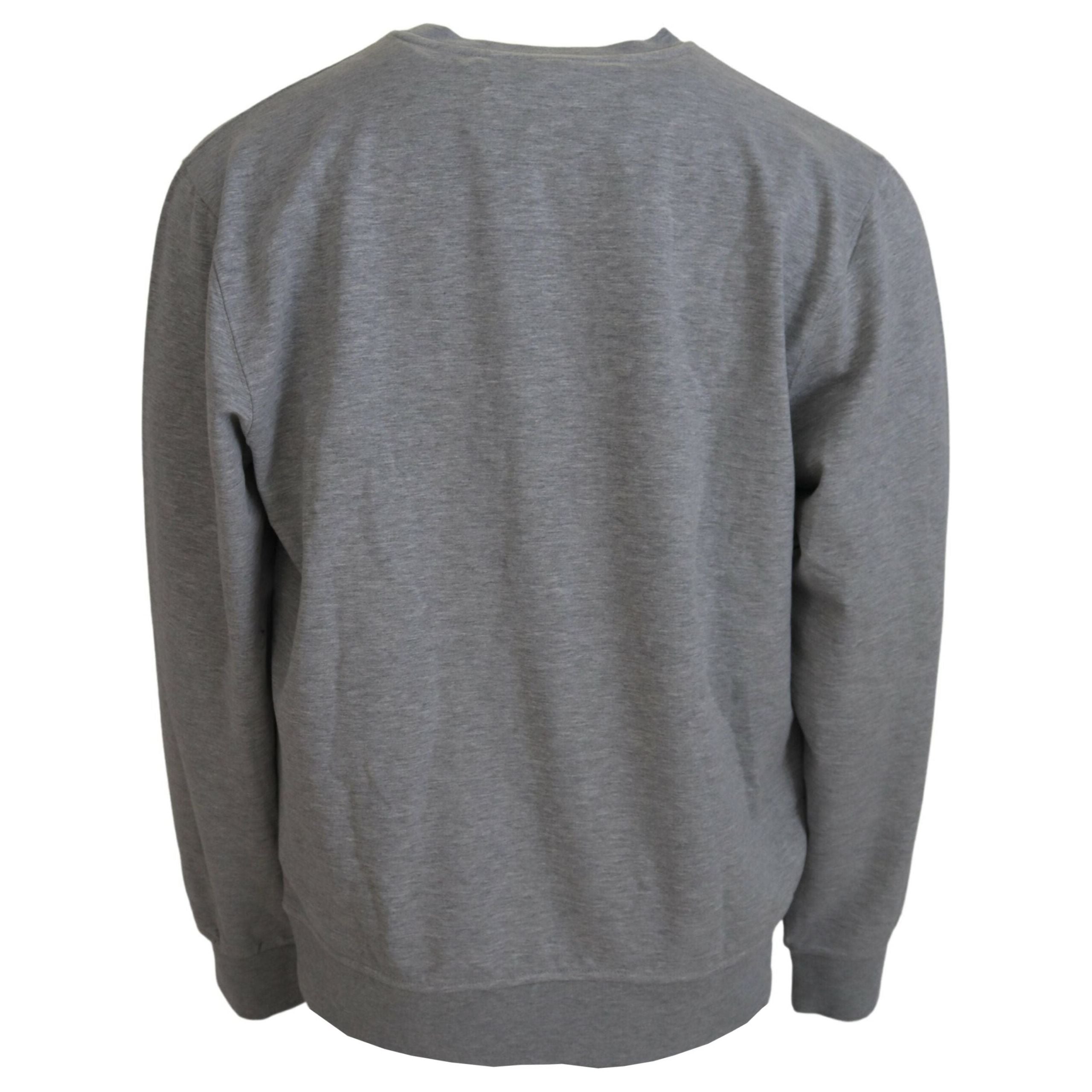 Aeronautica Militare Elegant Gray Cashmere Pullover Sweater