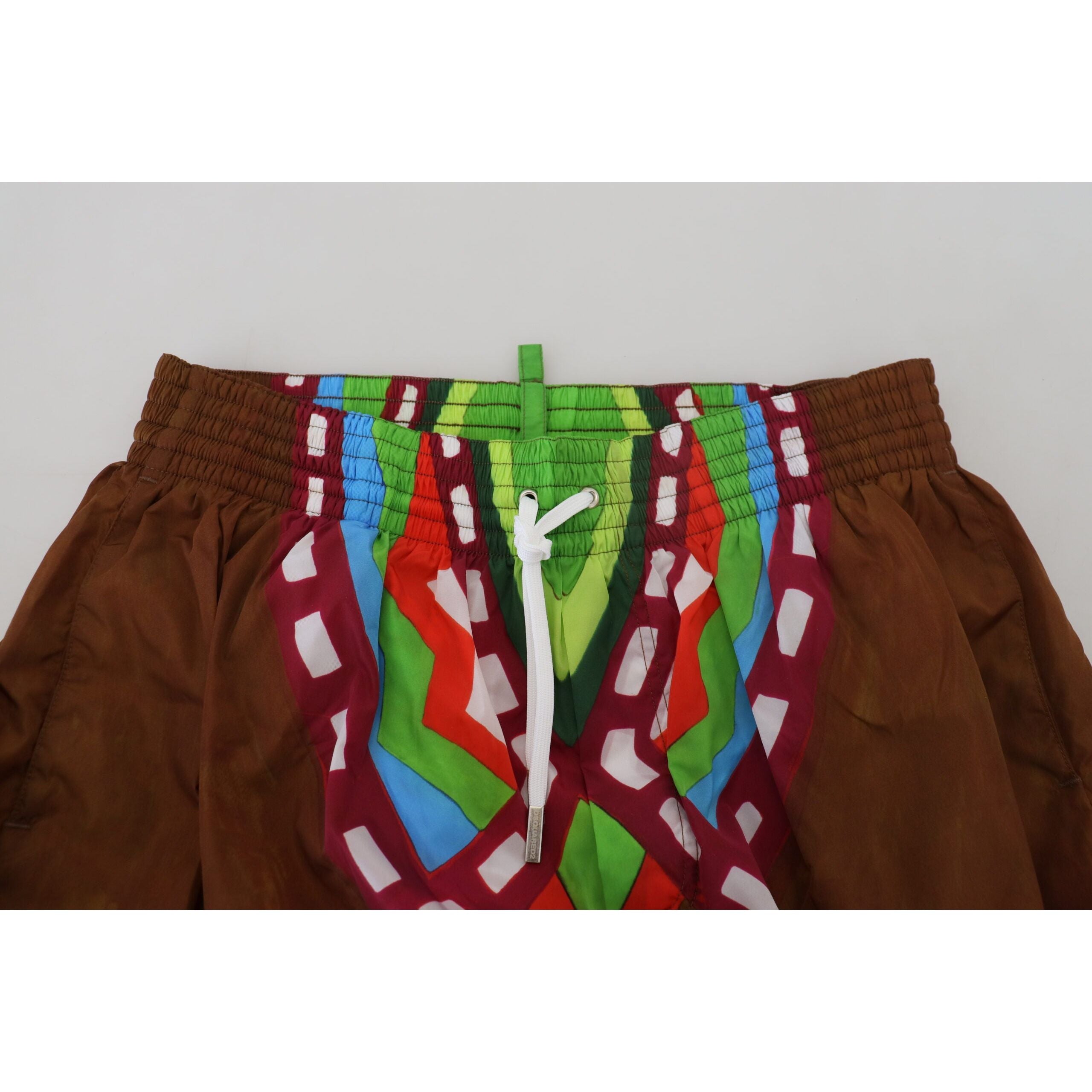 Dsquared² Multicolor Cotton Swim Shorts Elegance