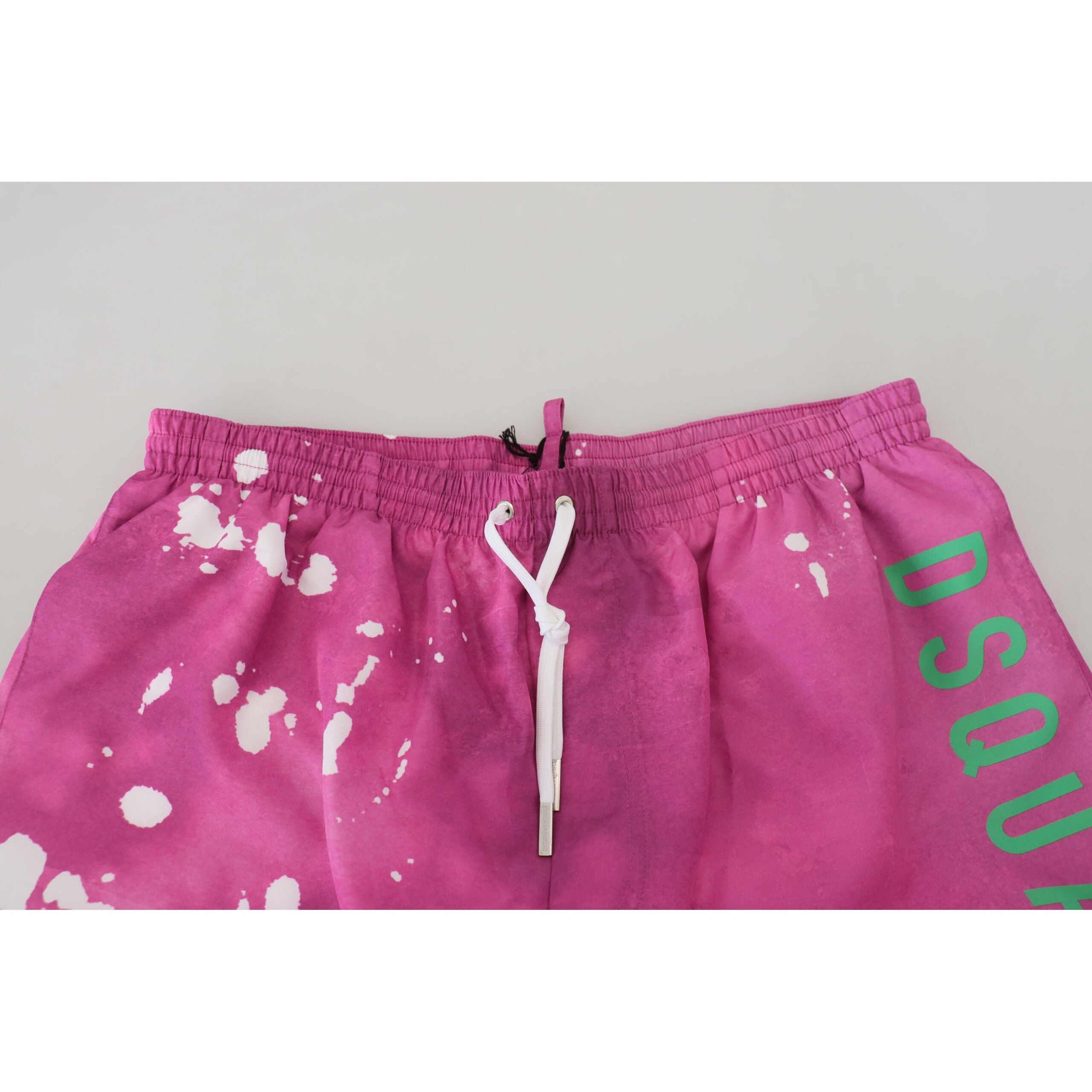Dsquared² Pink Tie Dye Swim Shorts Cotton Boxer for Luxe Style