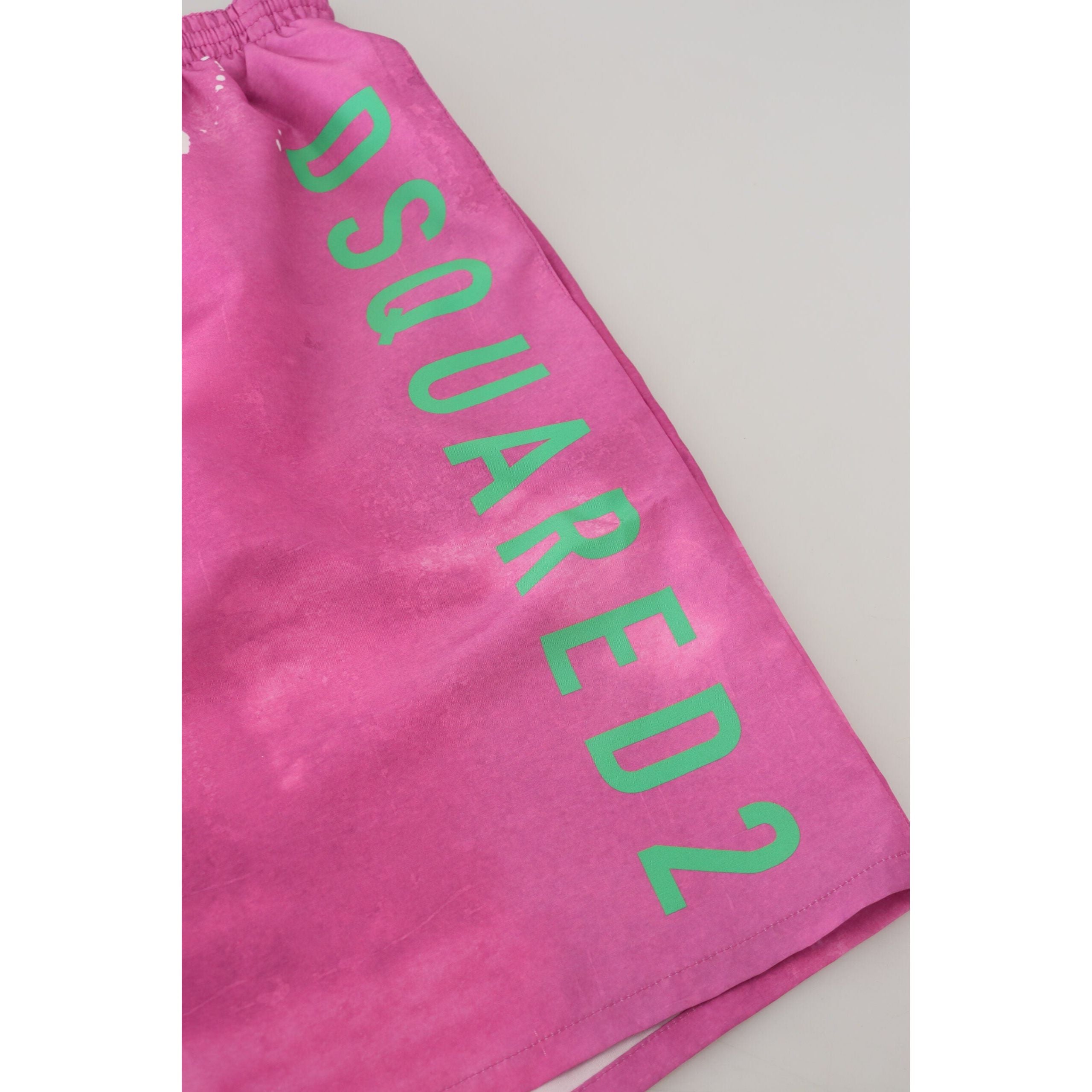 Dsquared² Pink Tie Dye Swim Shorts Cotton Boxer for Luxe Style