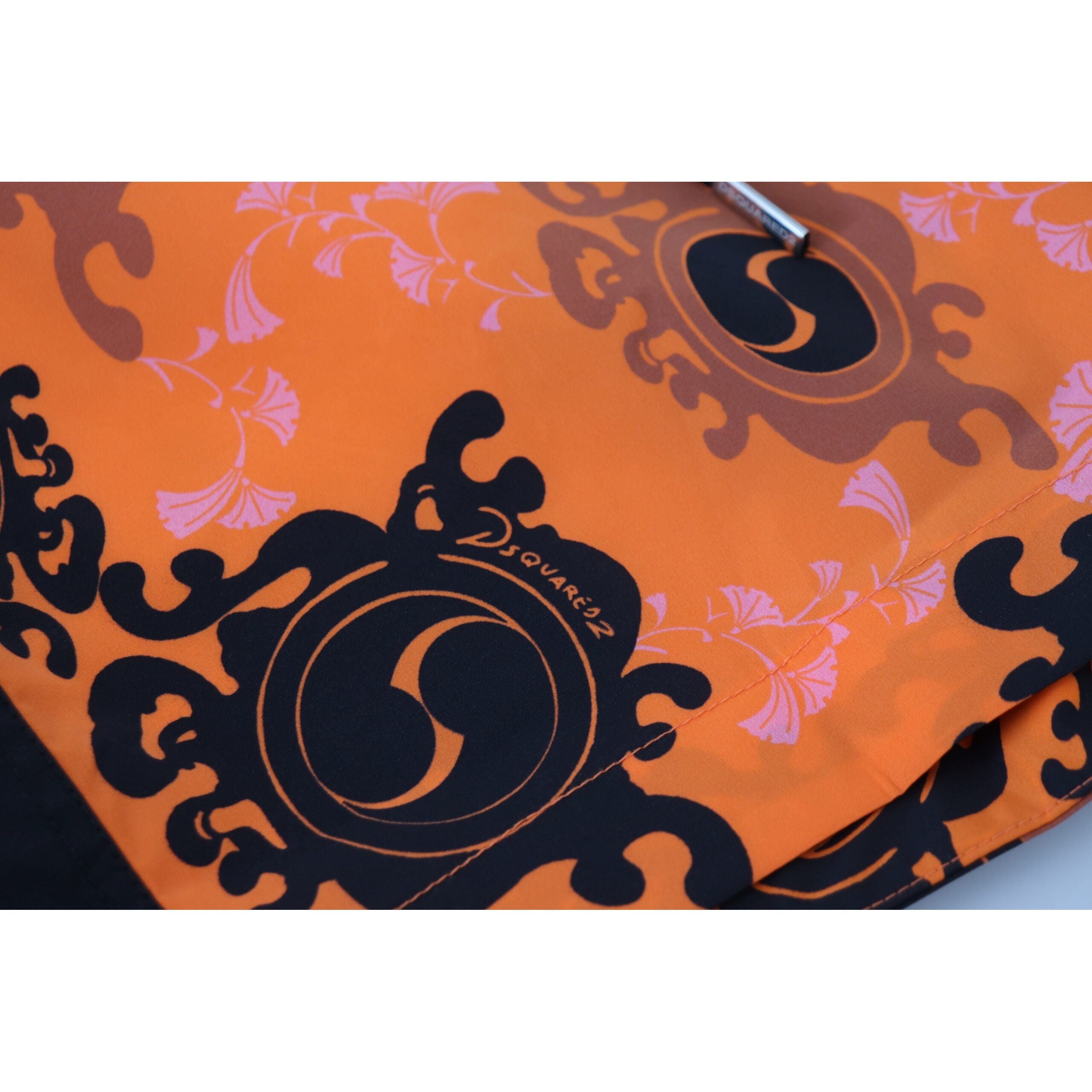 Dsquared² Orange Quick-Drying Swim Shorts Boxer