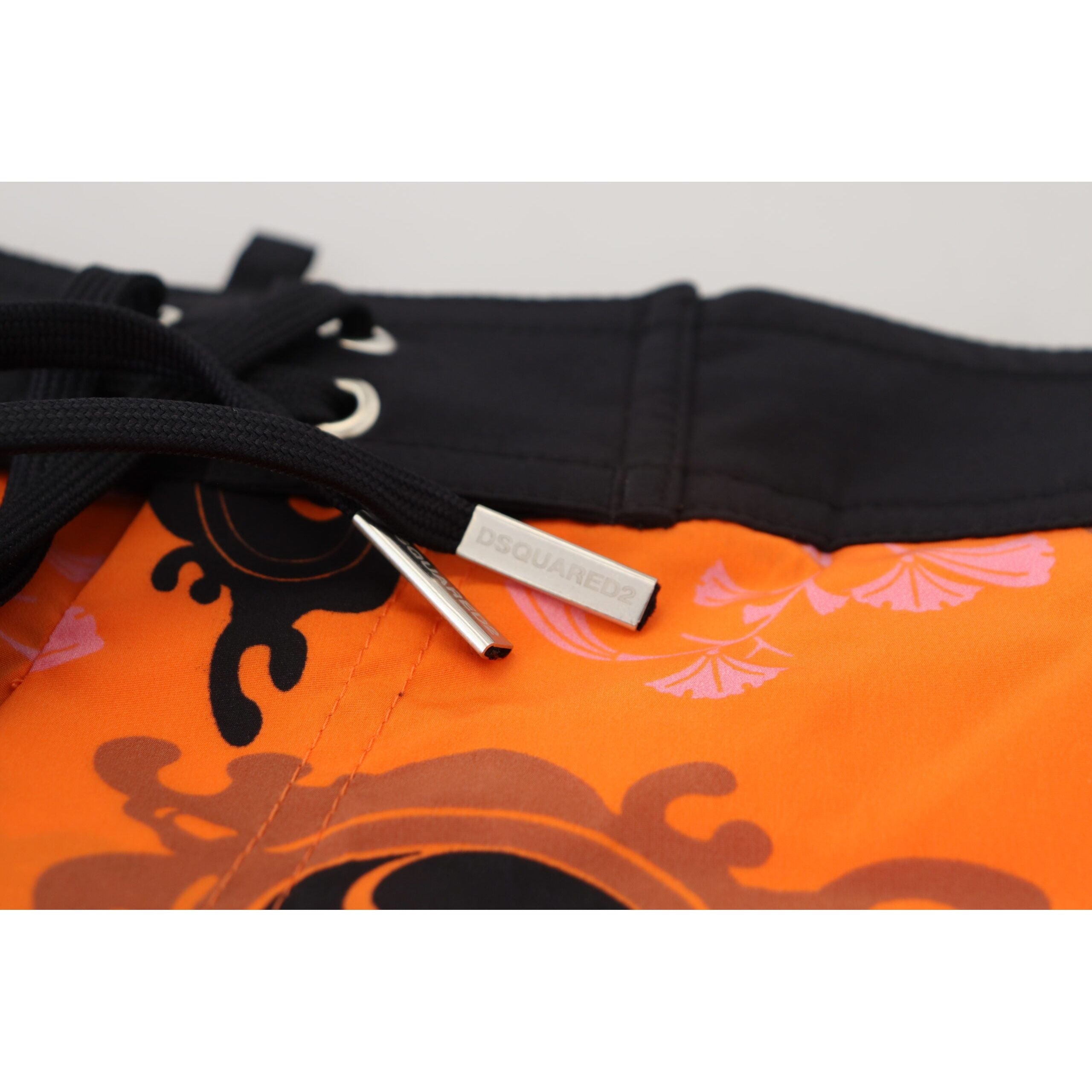 Dsquared² Orange Quick-Drying Swim Shorts Boxer