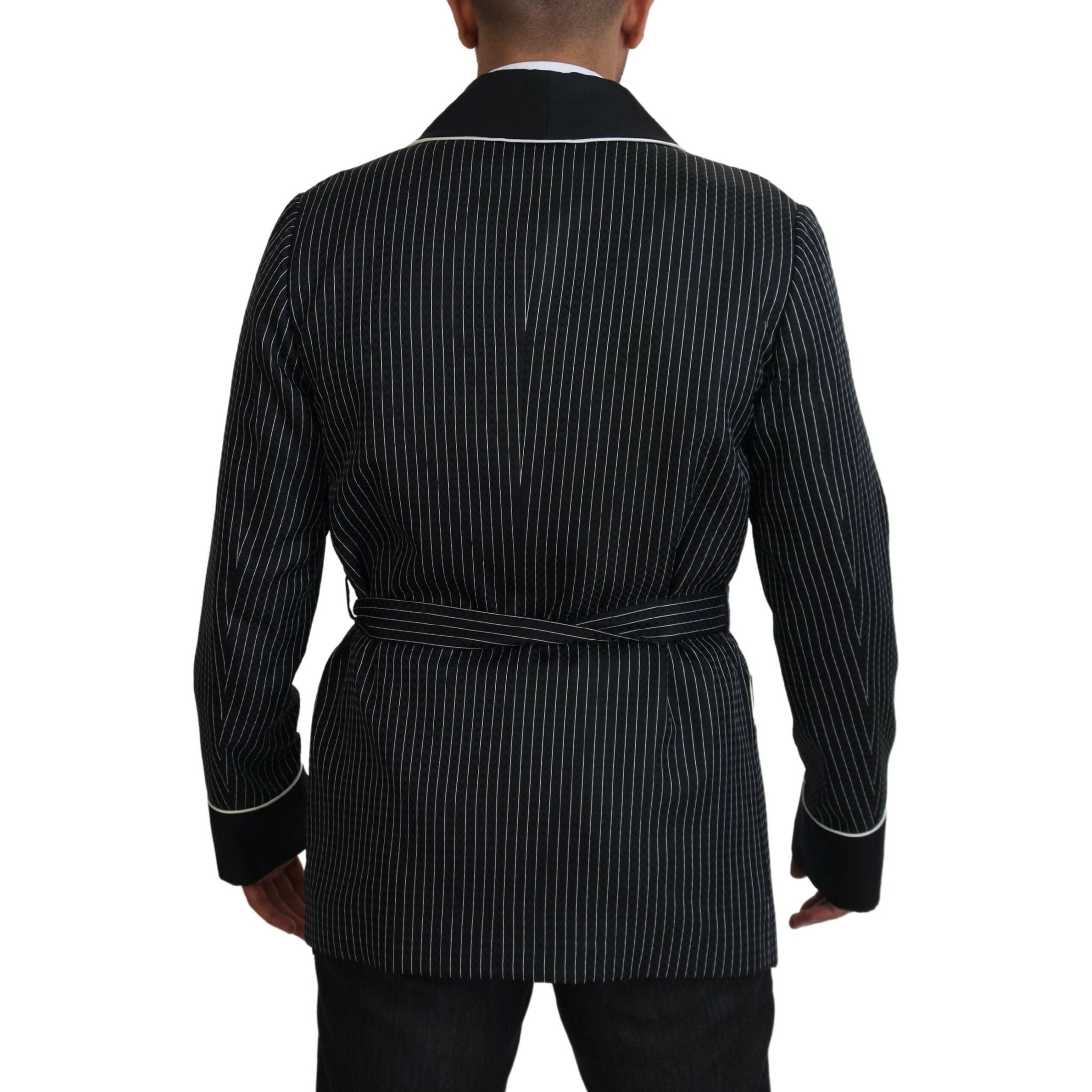 Dolce & Gabbana Elegant Silk-Lined Robe Jacket for Luxury
