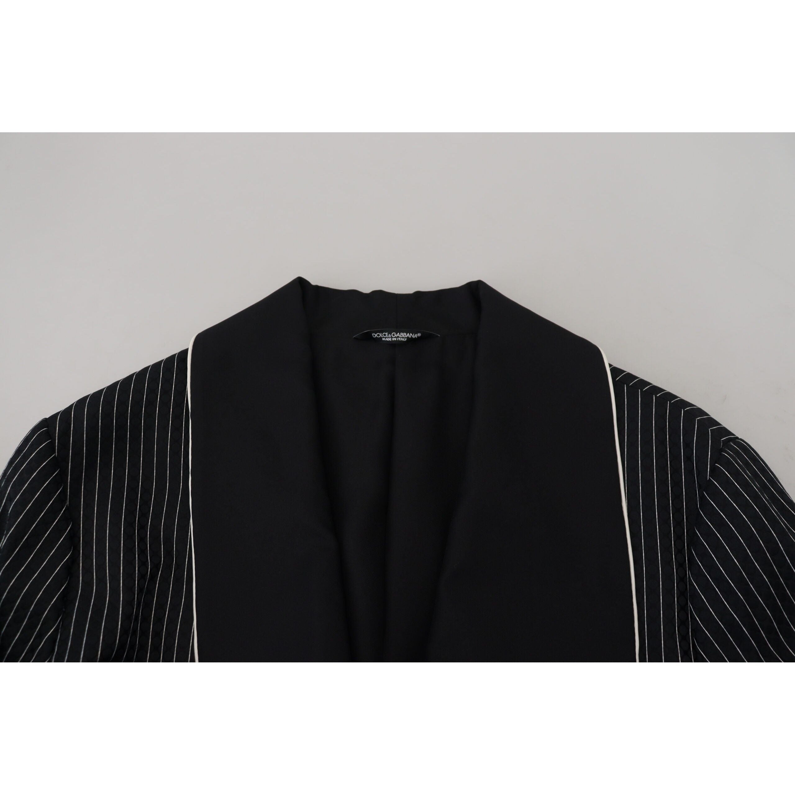 Dolce & Gabbana Elegant Silk-Lined Robe Jacket for Luxury