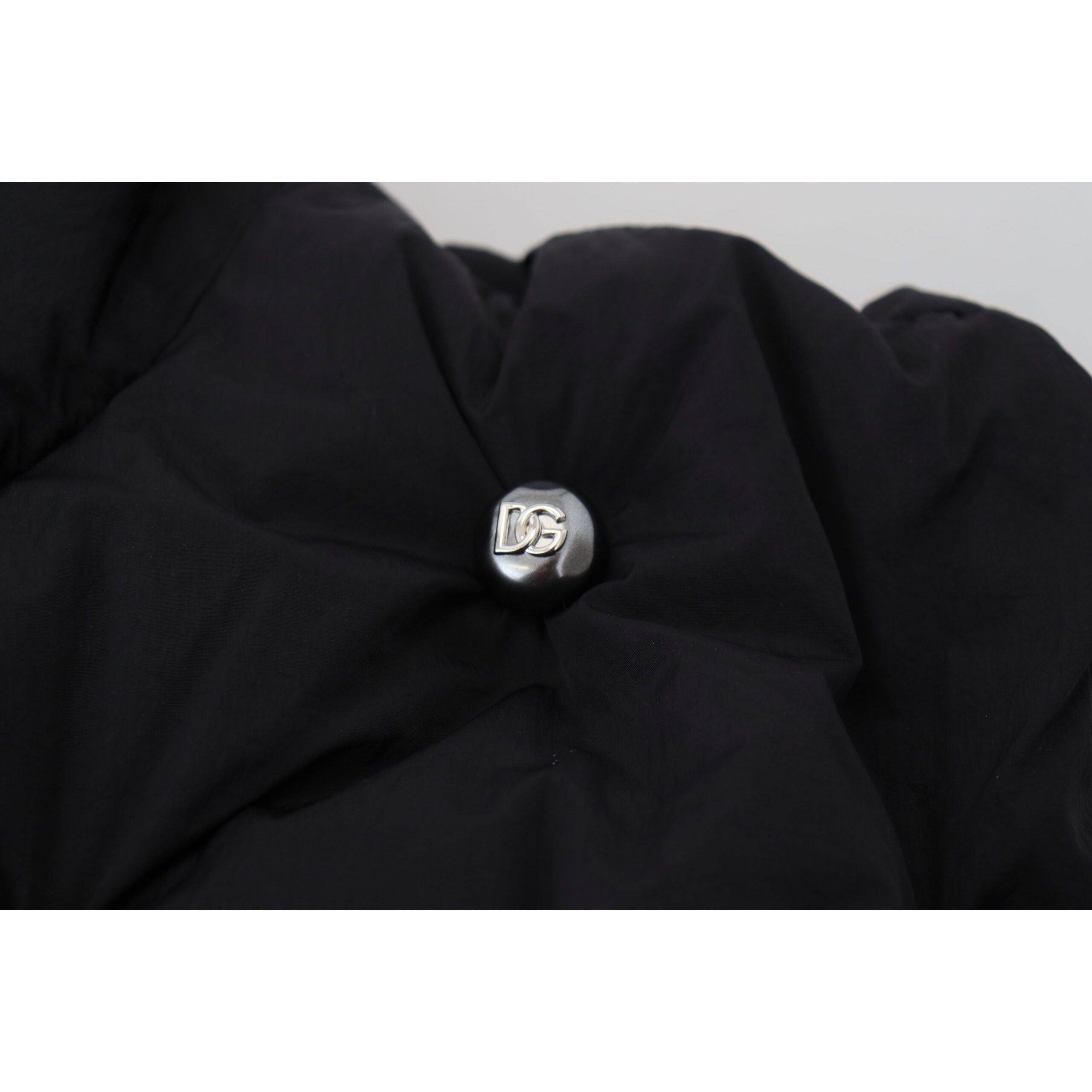 Dolce & Gabbana Black Cotton Sleeveless Vest Jacket