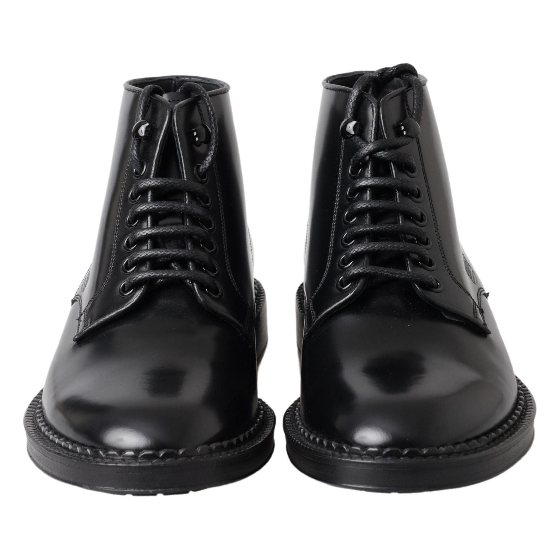 Dolce & Gabbana Black Leather Chelsea Boots for Sophistication
