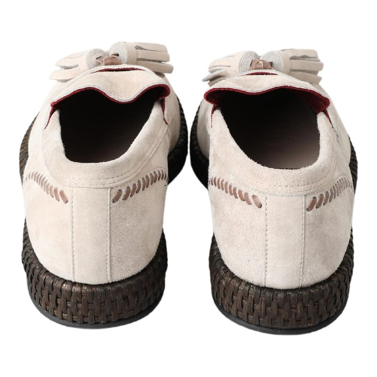 Dolce & Gabbana Ivory Leather Espadrilles for Luxe Style