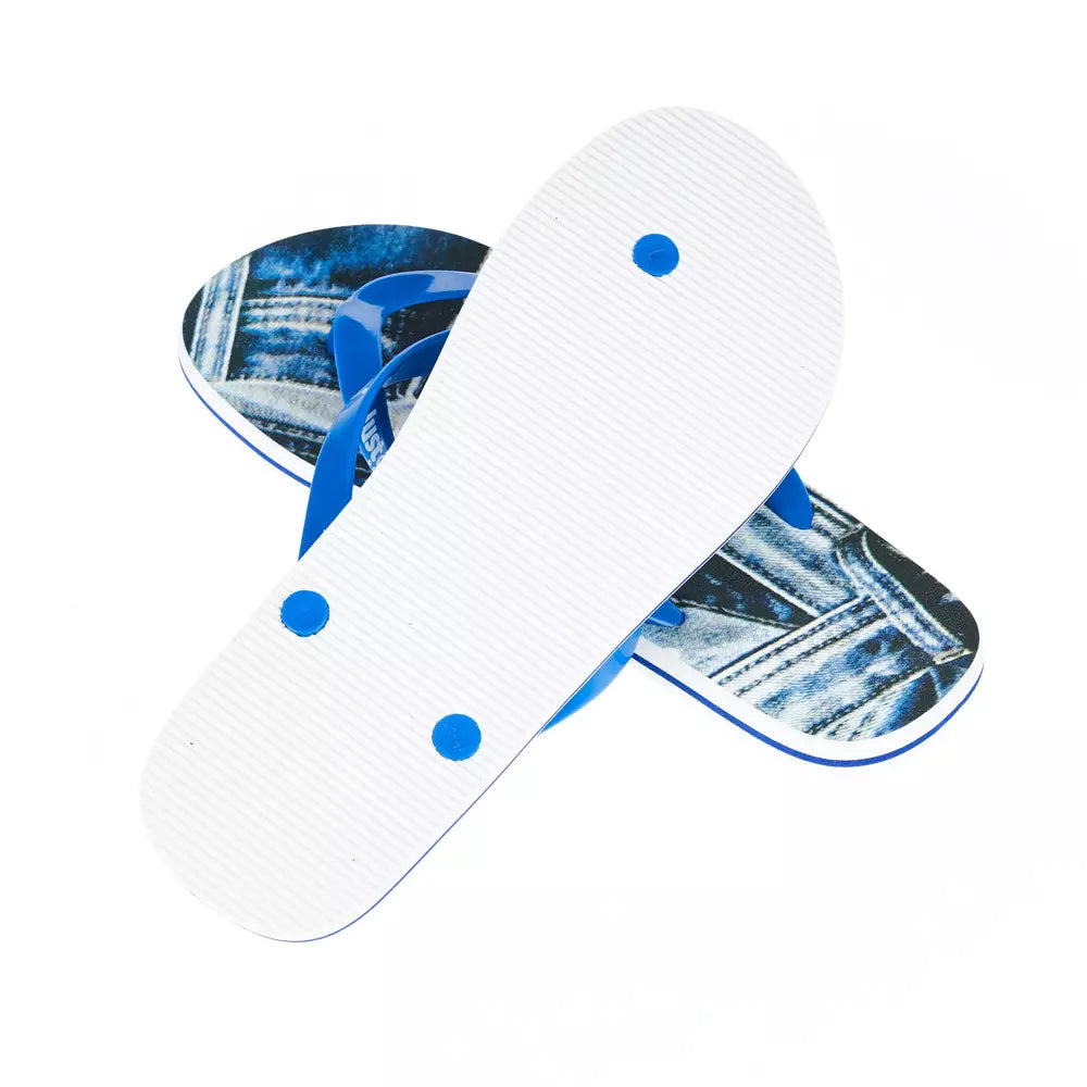 Just Cavalli Light Blue PVC Sandal for Elevated Style