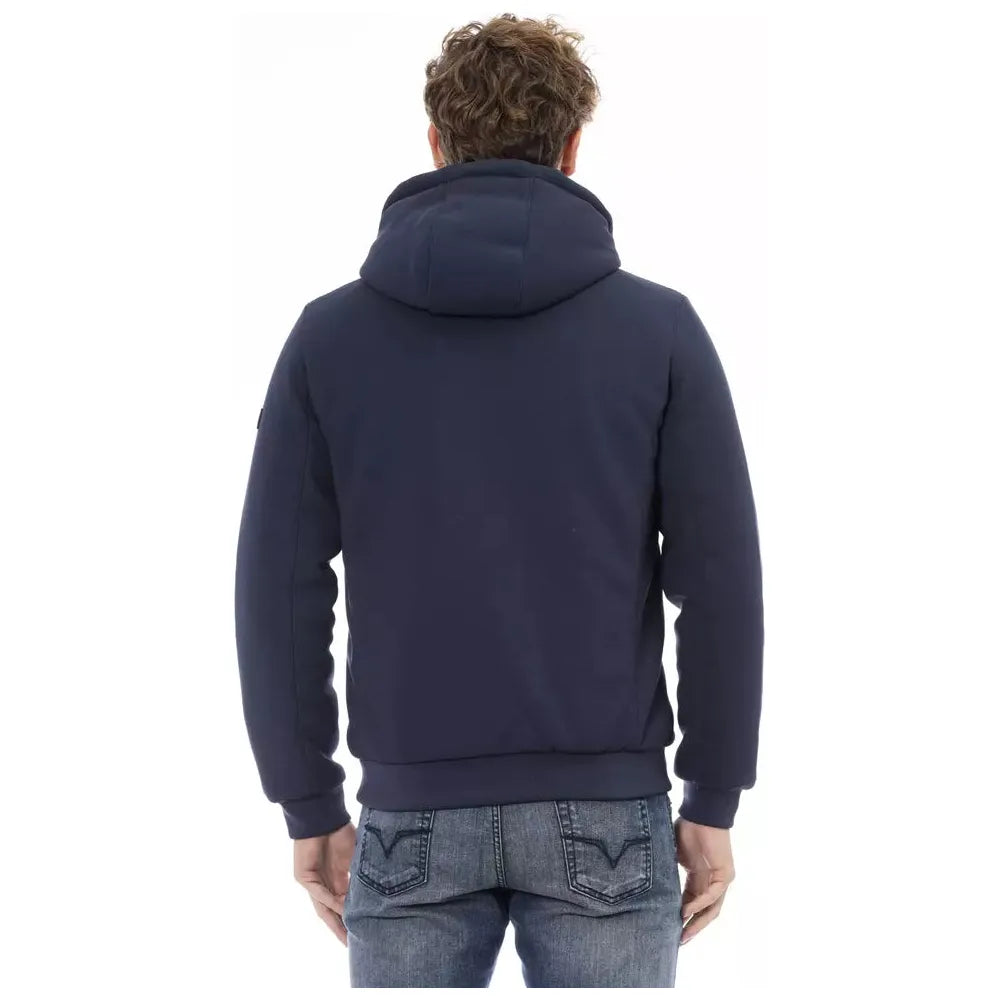 Baldinini Blue Wool Jacket for Timeless Sophistication