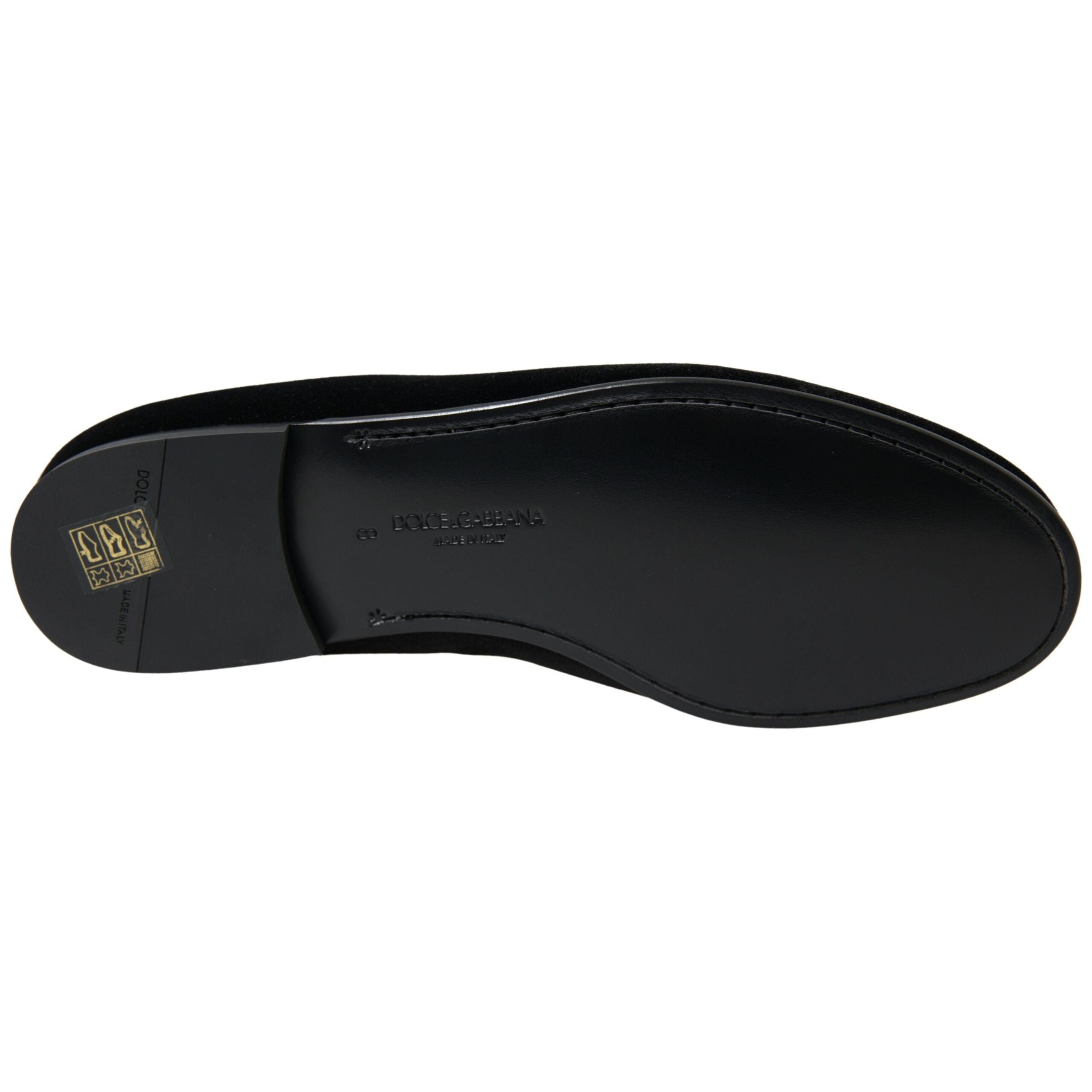 Dolce & Gabbana Black Velvet Loafers