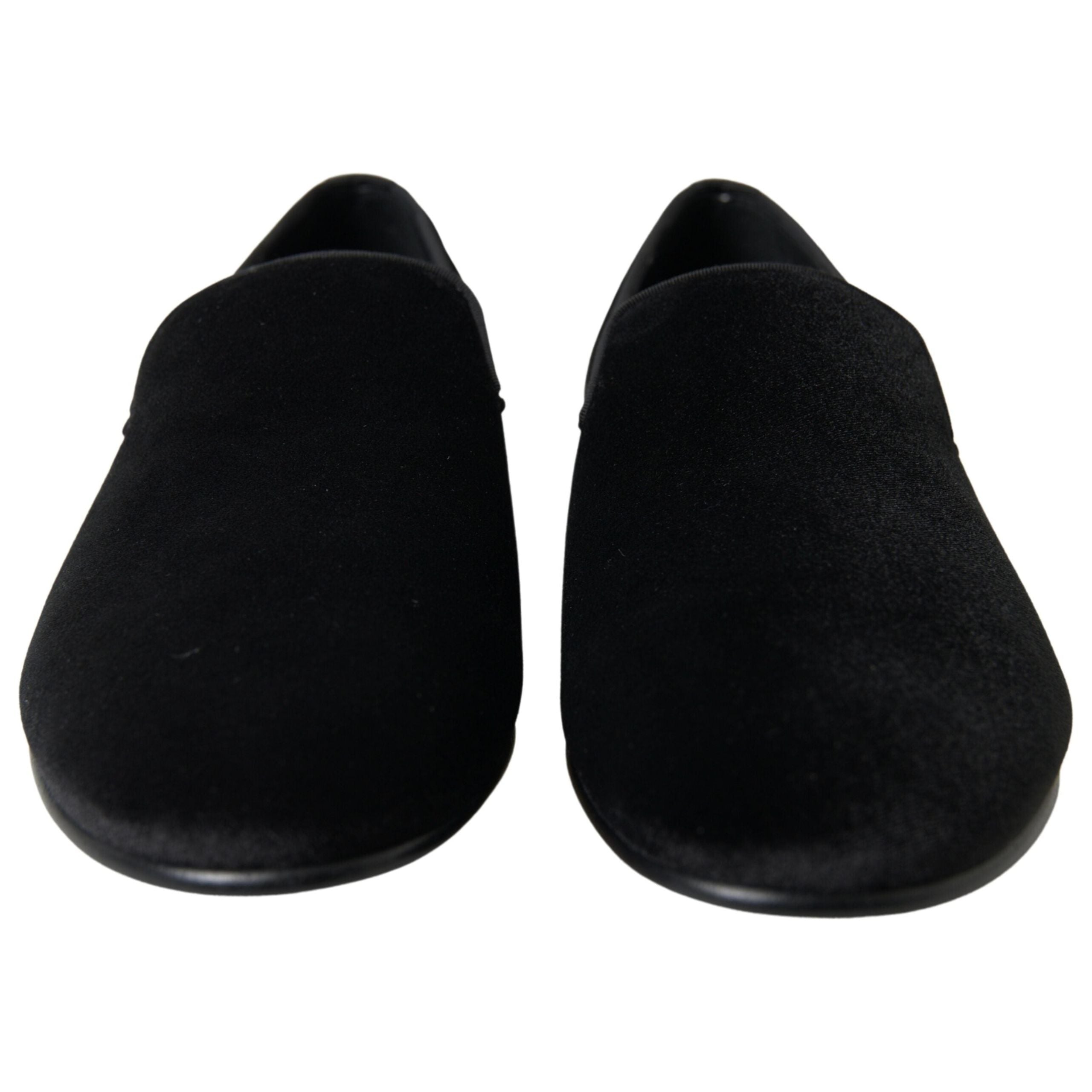 Dolce & Gabbana Black Velvet Loafers