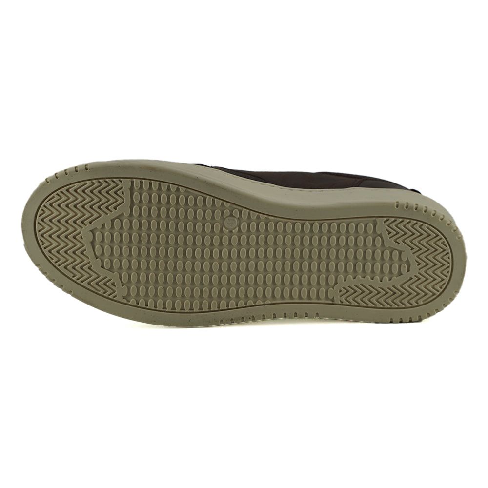Saxone of Scotland Brown Leather Fabric Sneakers