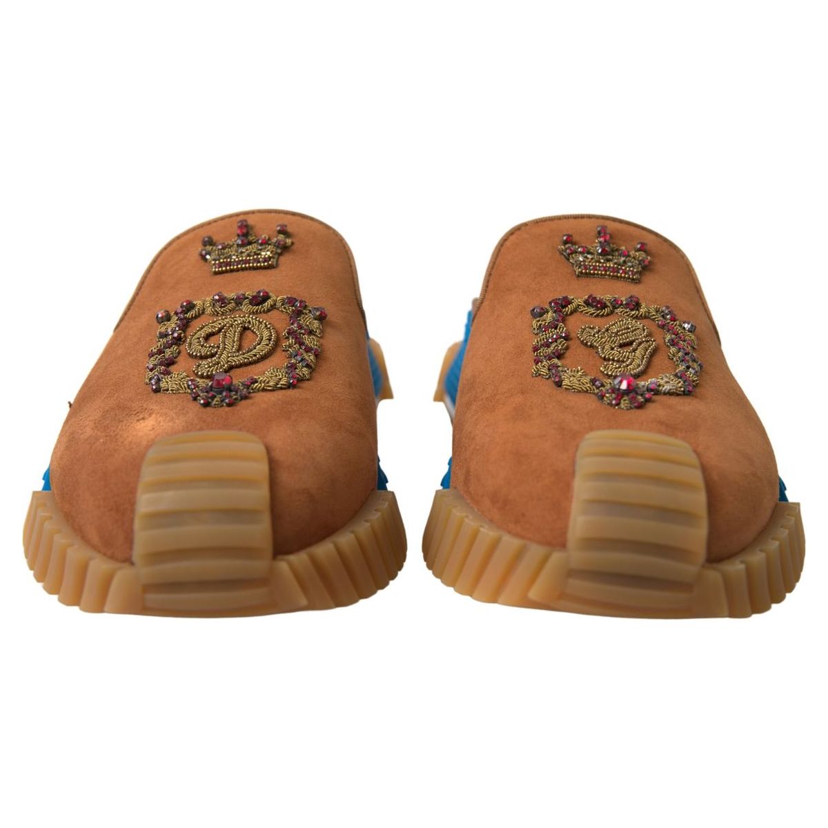 Dolce & Gabbana Multicolor Suede NS1 Slide Sandals