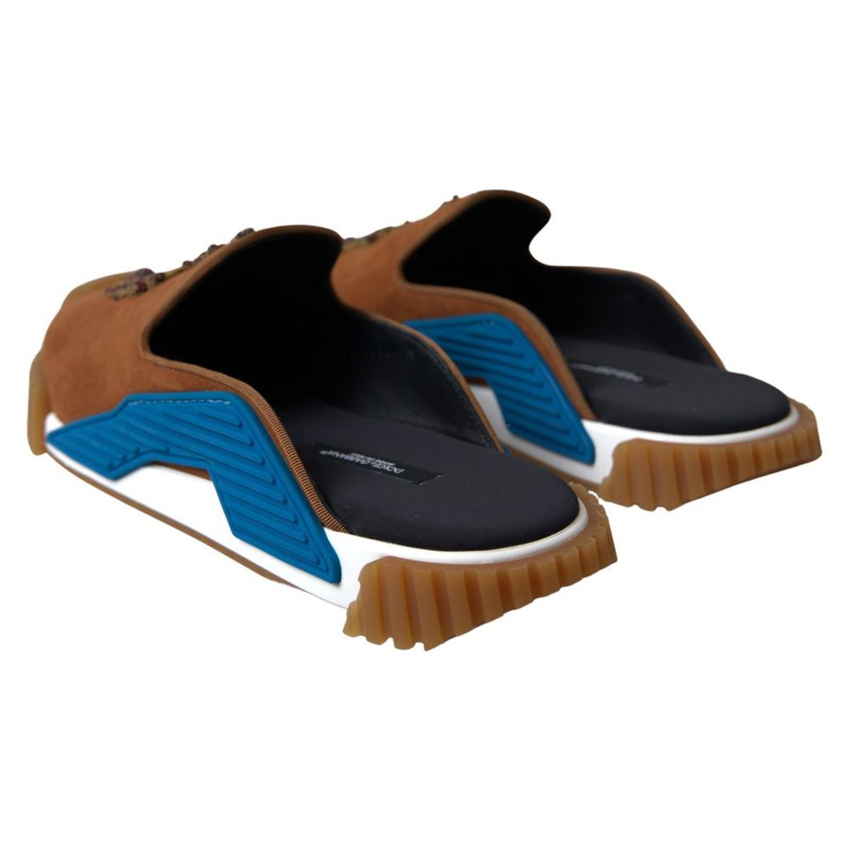 Dolce & Gabbana Multicolor Suede NS1 Slide Sandals