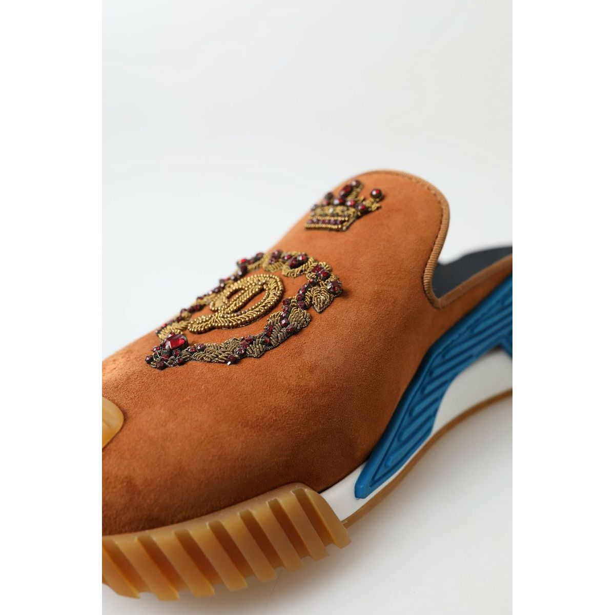 Dolce & Gabbana Multicolor Suede NS1 Slide Sandals