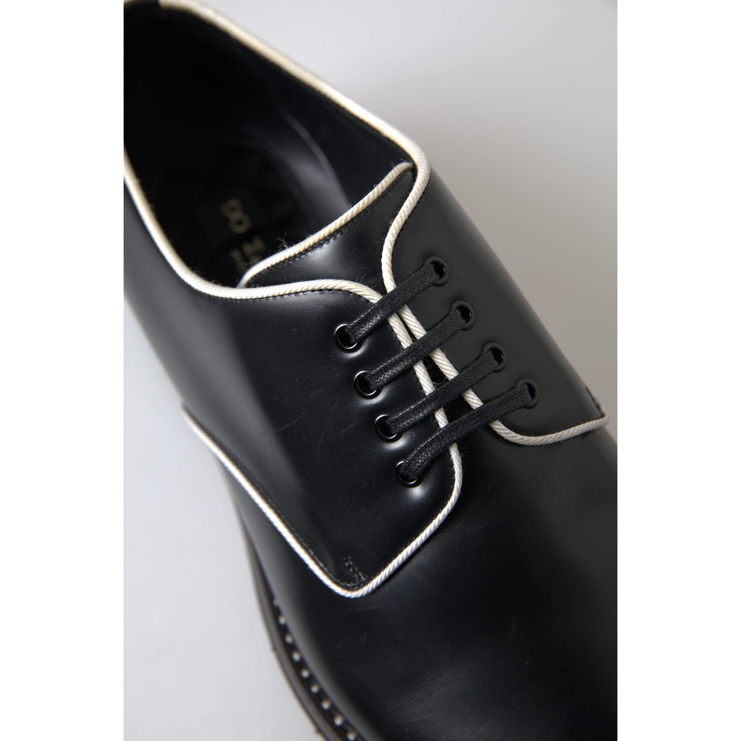 Dolce & Gabbana Black Leather Formal Shoes
