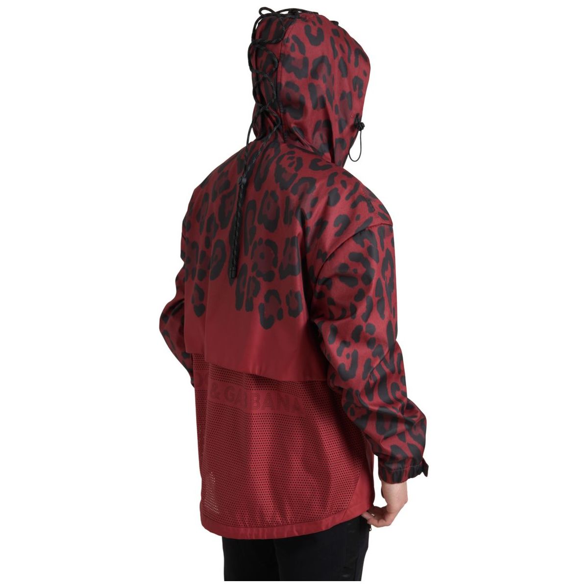 Dolce & Gabbana Radiant Red Cotton Hooded Jacket