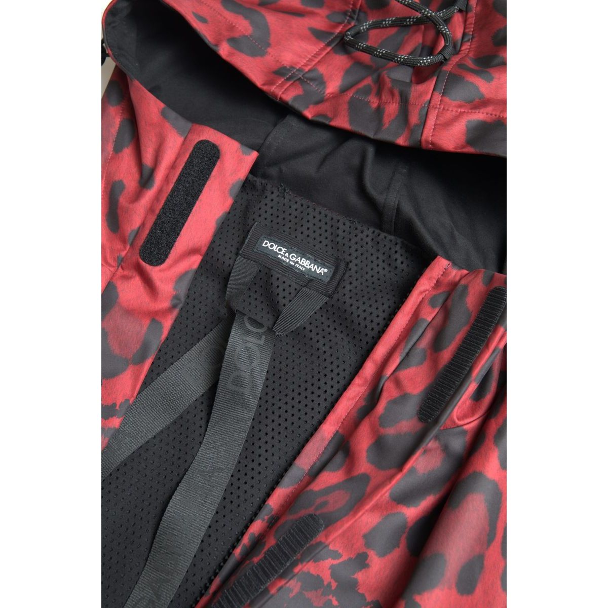 Dolce & Gabbana Radiant Red Cotton Hooded Jacket