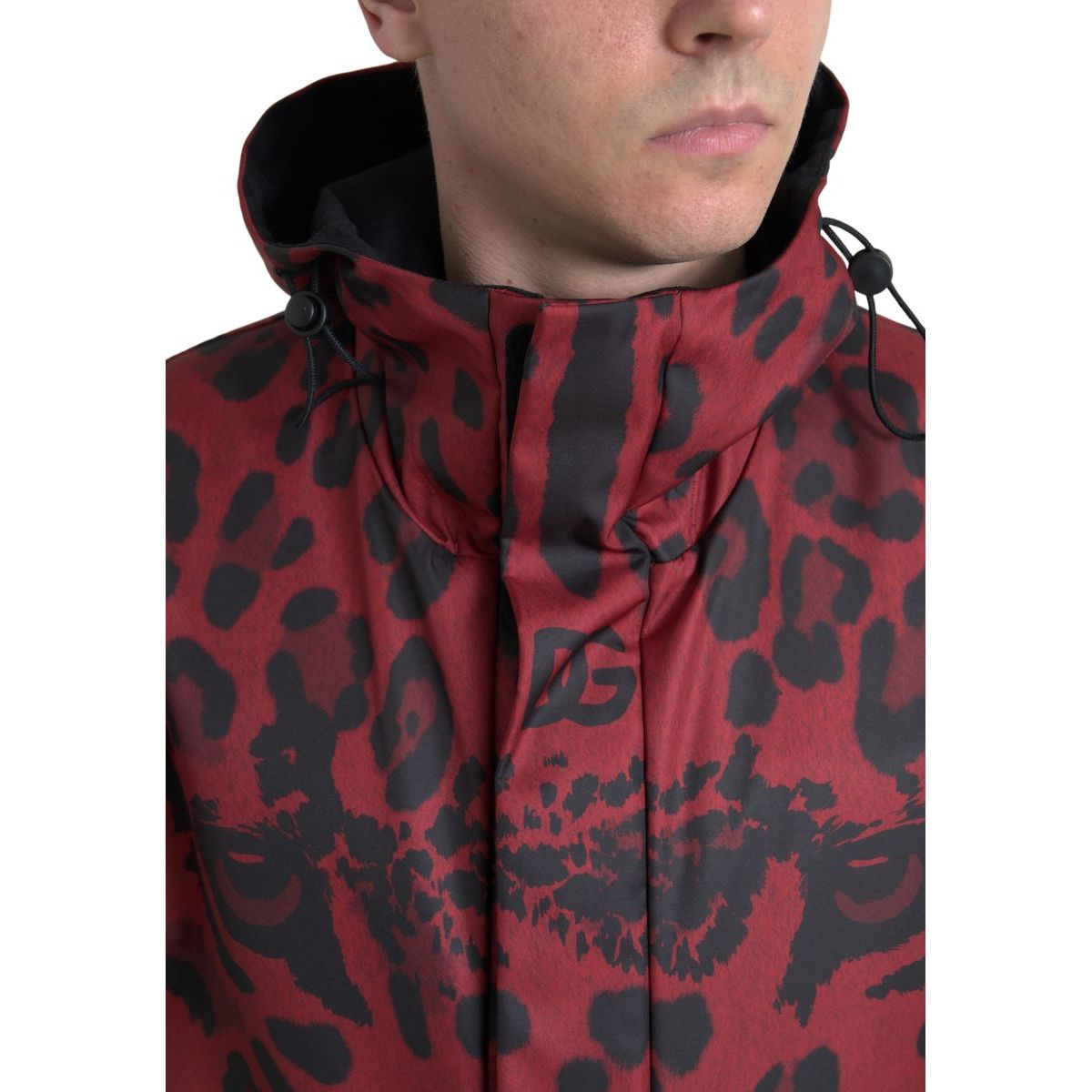 Dolce & Gabbana Radiant Red Cotton Hooded Jacket
