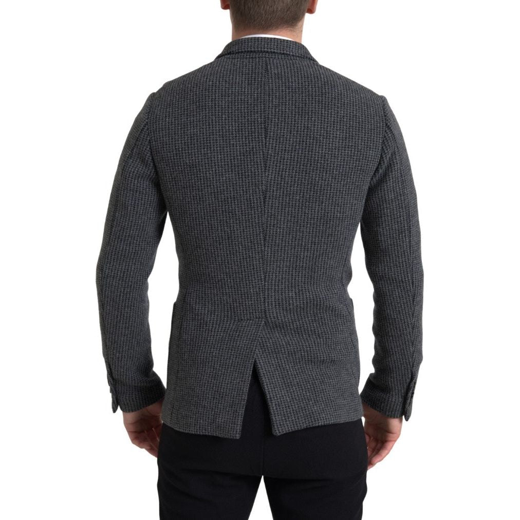 Dolce & Gabbana Navy Cashmere Elegant Slim Fit Blazer