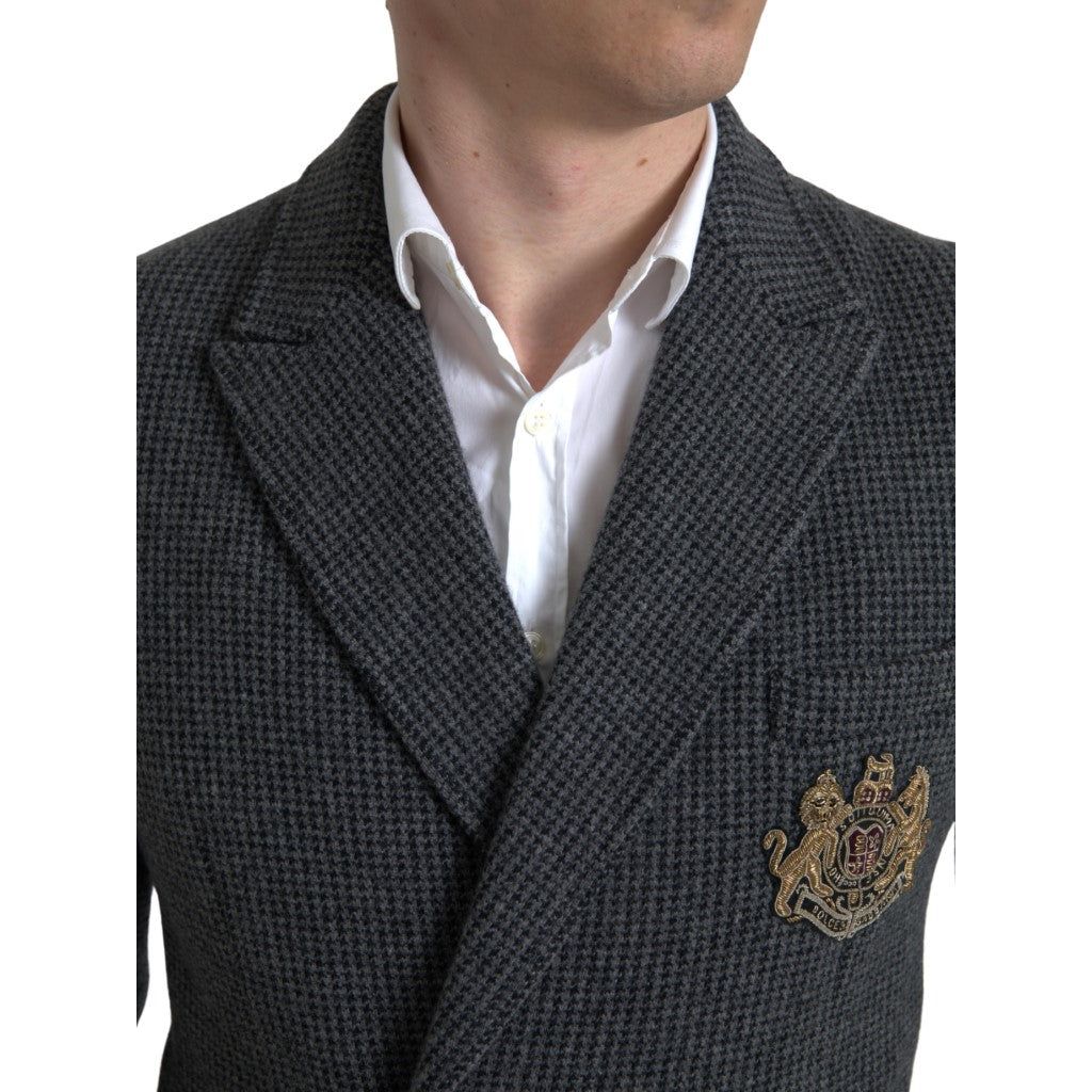Dolce & Gabbana Navy Cashmere Elegant Slim Fit Blazer