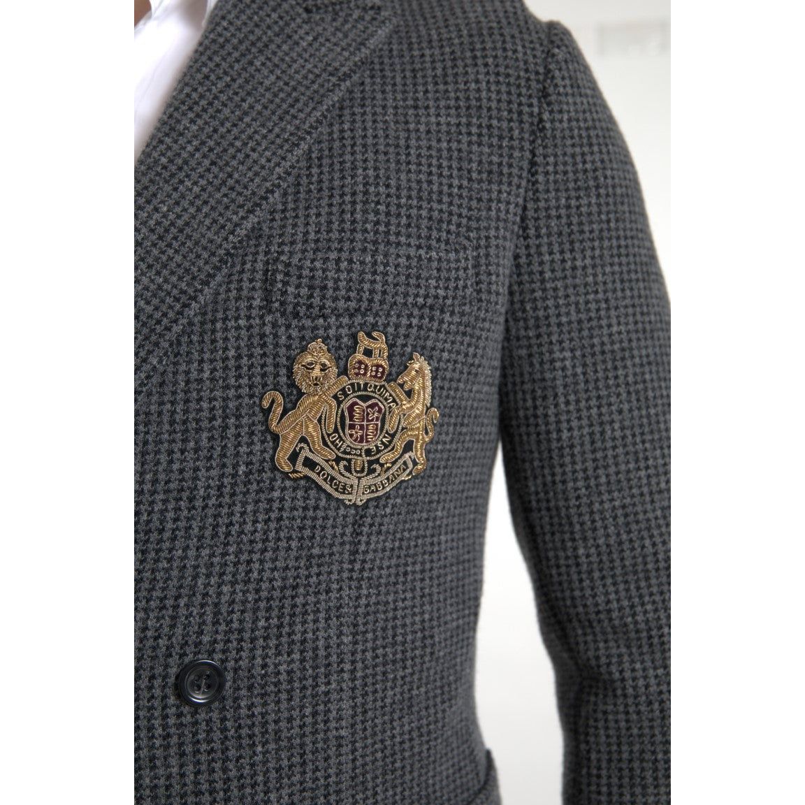 Dolce & Gabbana Navy Cashmere Elegant Slim Fit Blazer