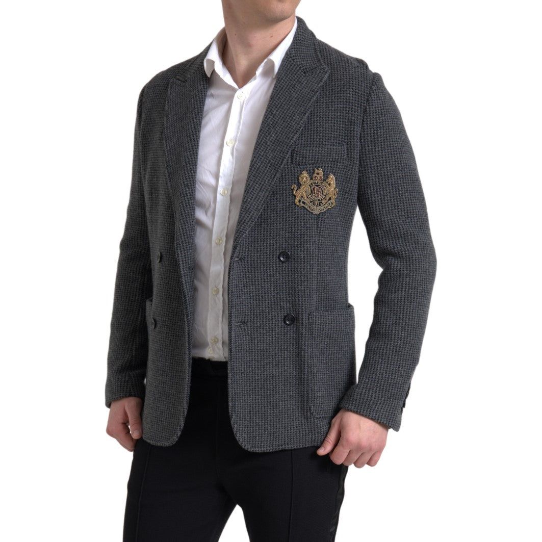 Dolce & Gabbana Navy Cashmere Elegant Slim Fit Blazer