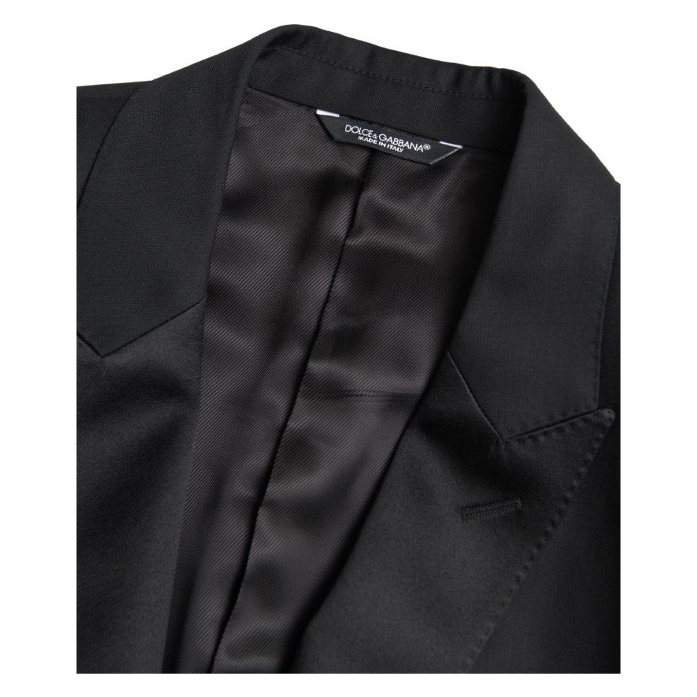 Dolce & Gabbana Navy Wool-Blend Blazer