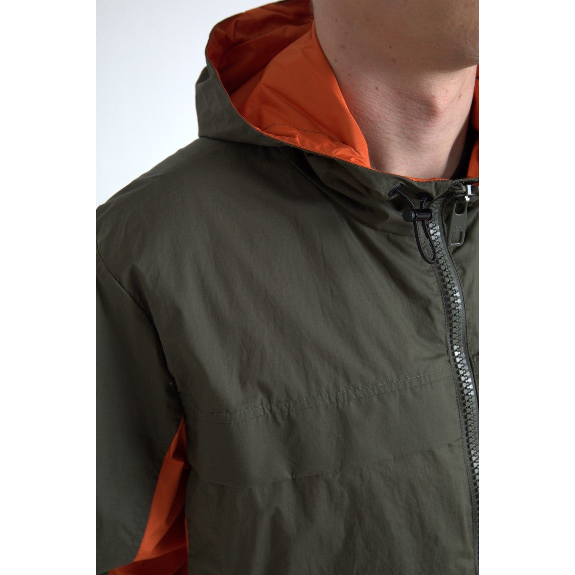 Dolce & Gabbana Green Cotton Full Zip Jacket