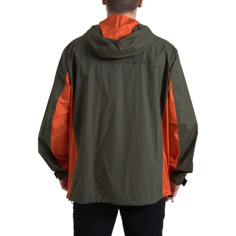 Dolce & Gabbana Green Cotton Full Zip Jacket
