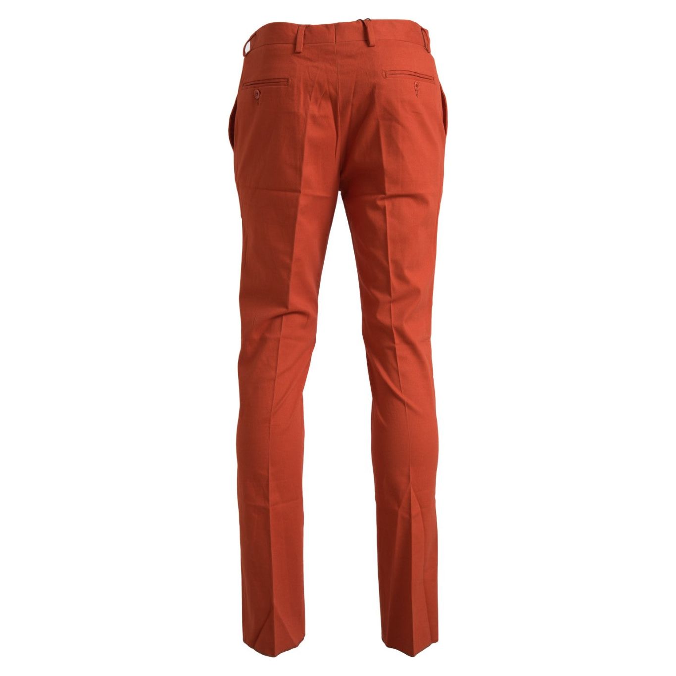 BENCIVENGA Orange Pure Cotton Pants for Luxe Style