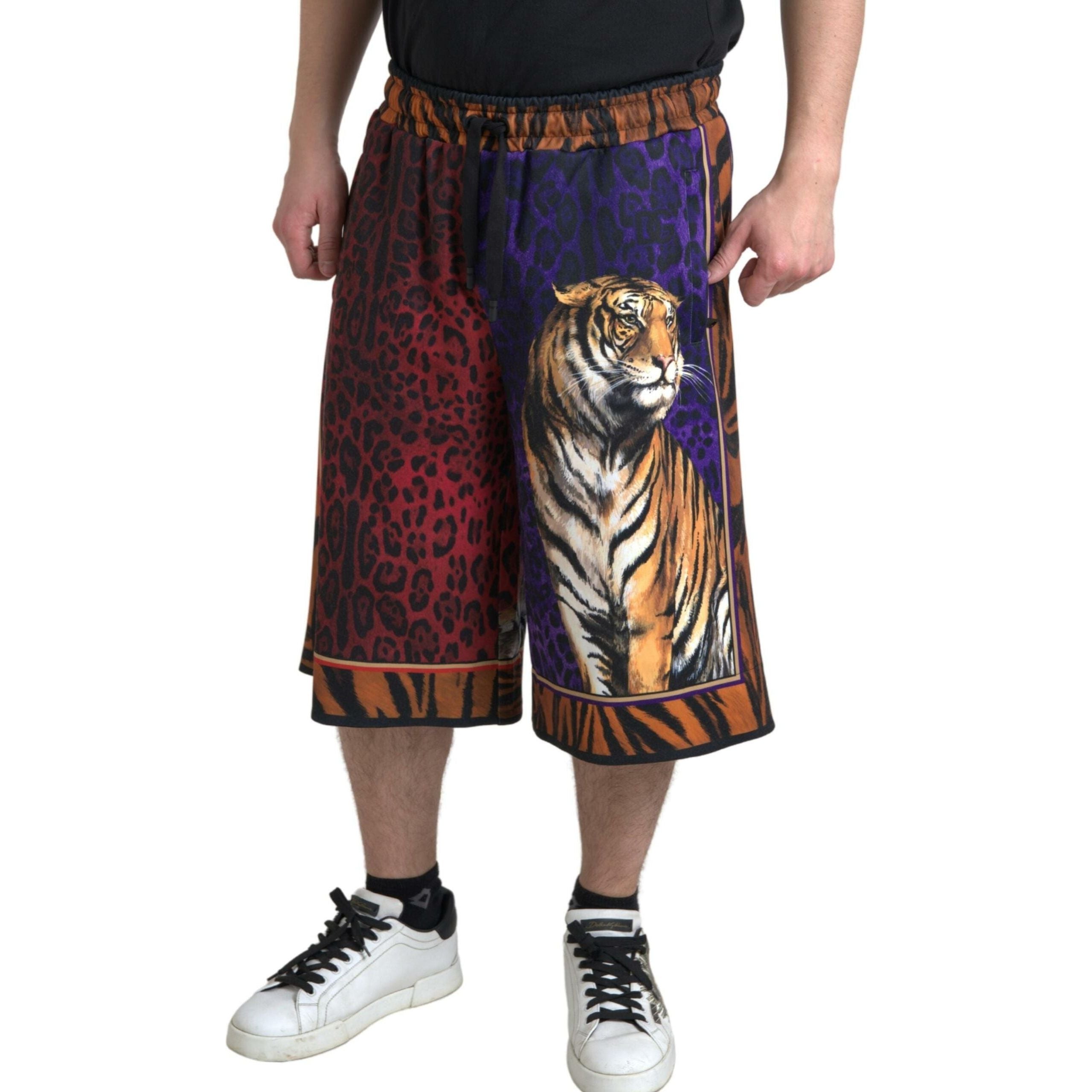 Dolce & Gabbana Multicolor Cotton Bermuda Shorts
