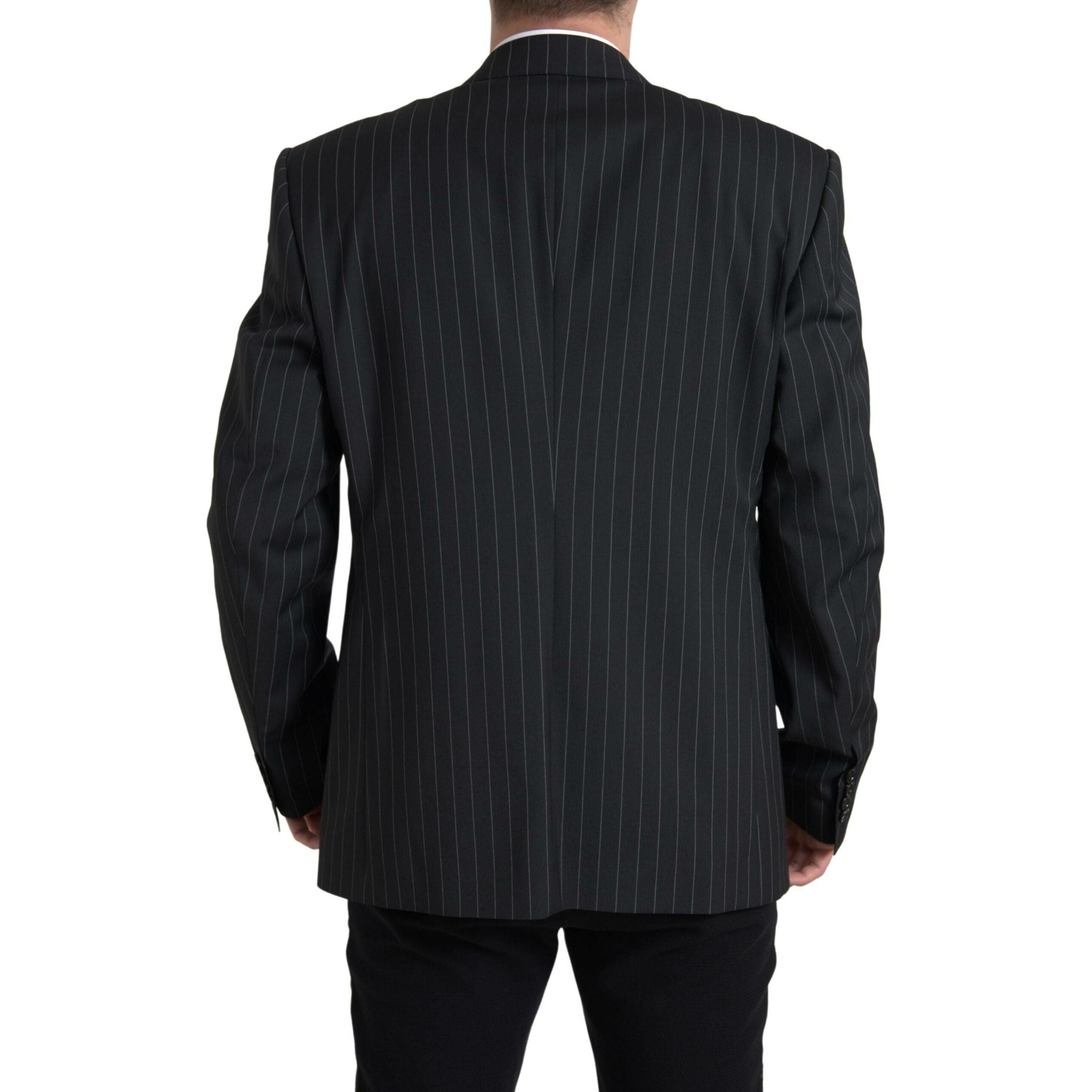 Dolce & Gabbana Navy Wool Slim Fit Blazer