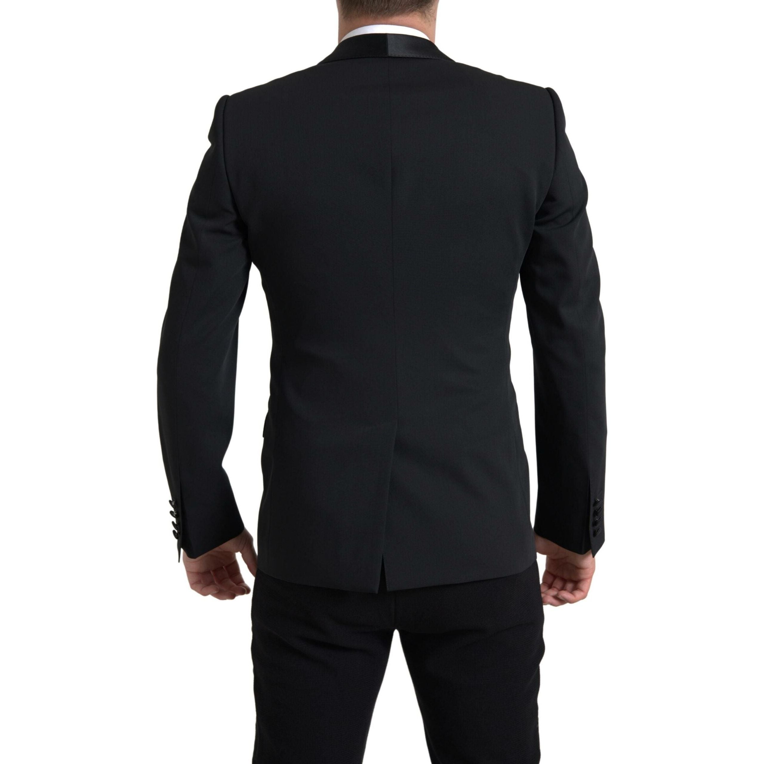 Dolce & Gabbana Navy Virgin Wool Blazer Delight