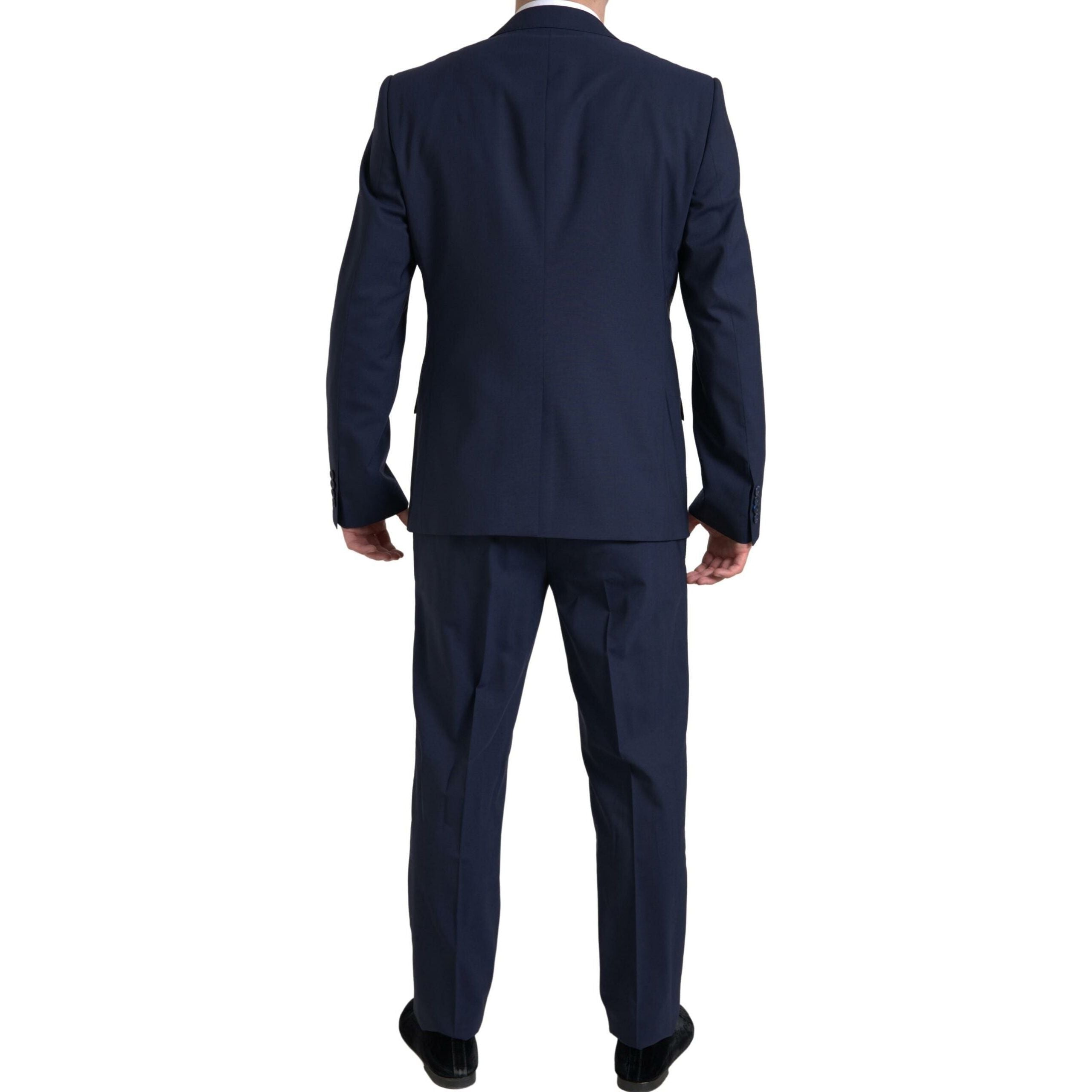 Dolce & Gabbana Blue Wool Two-Piece Suit