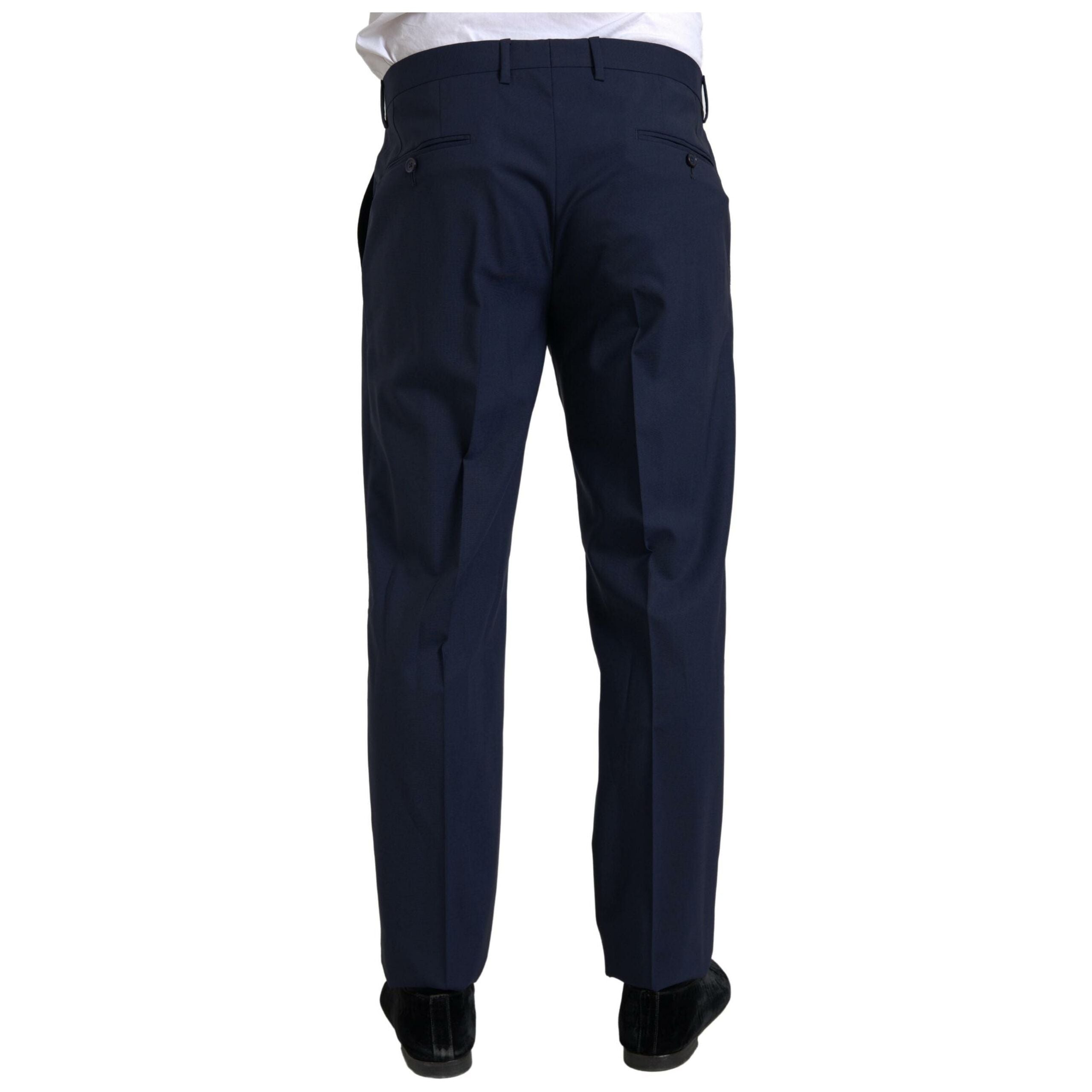 Dolce & Gabbana Blue Wool Two-Piece Suit