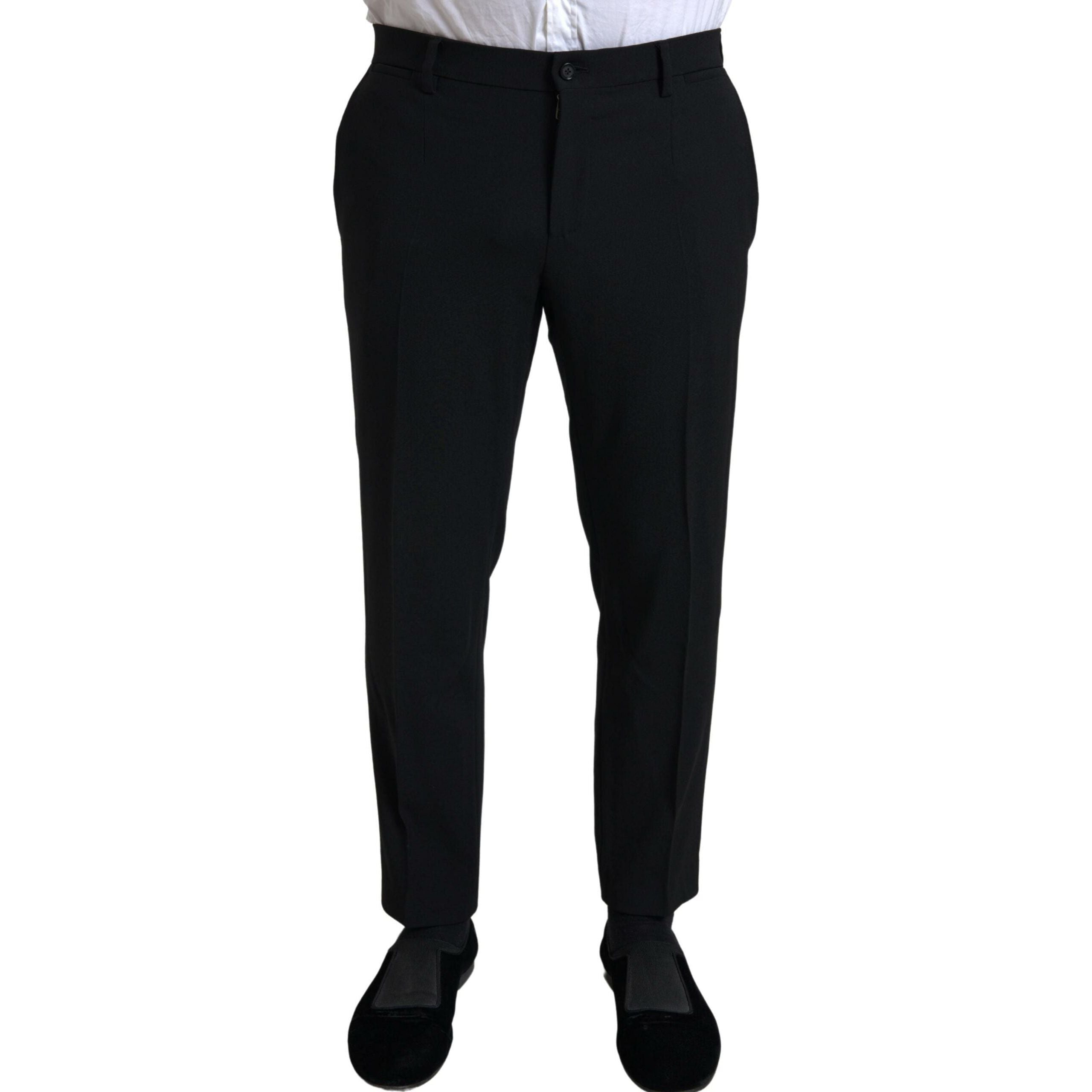 Dolce & Gabbana Navy Virgin Wool Double Breasted Suit