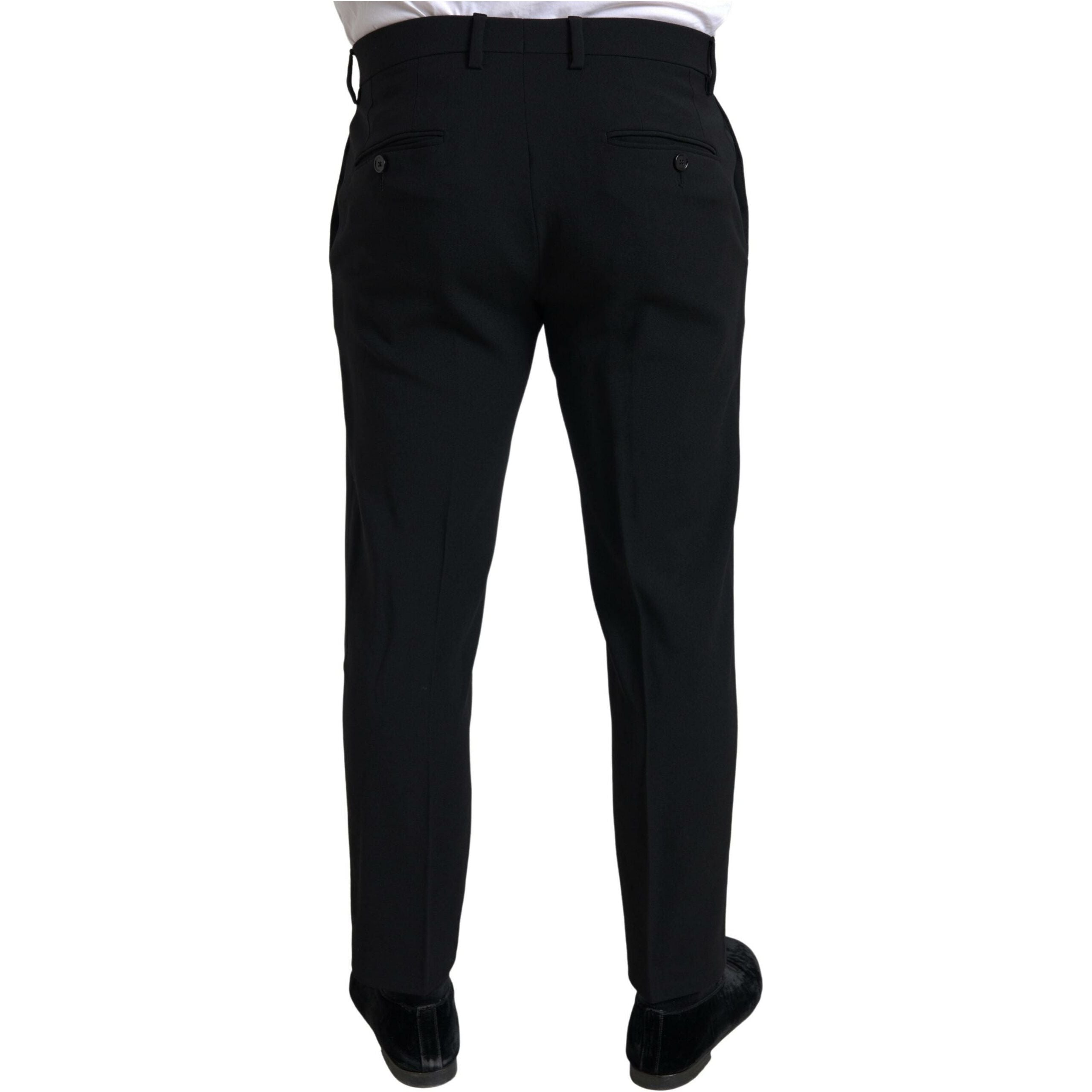 Dolce & Gabbana Navy Virgin Wool Double Breasted Suit