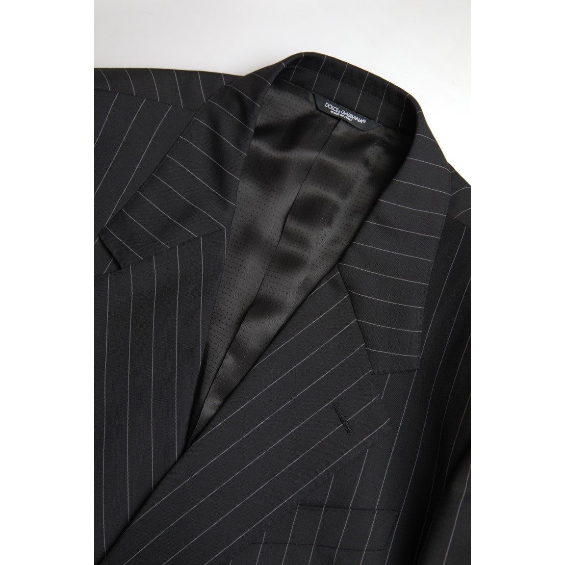 Dolce & Gabbana Navy Wool Slim Fit Blazer