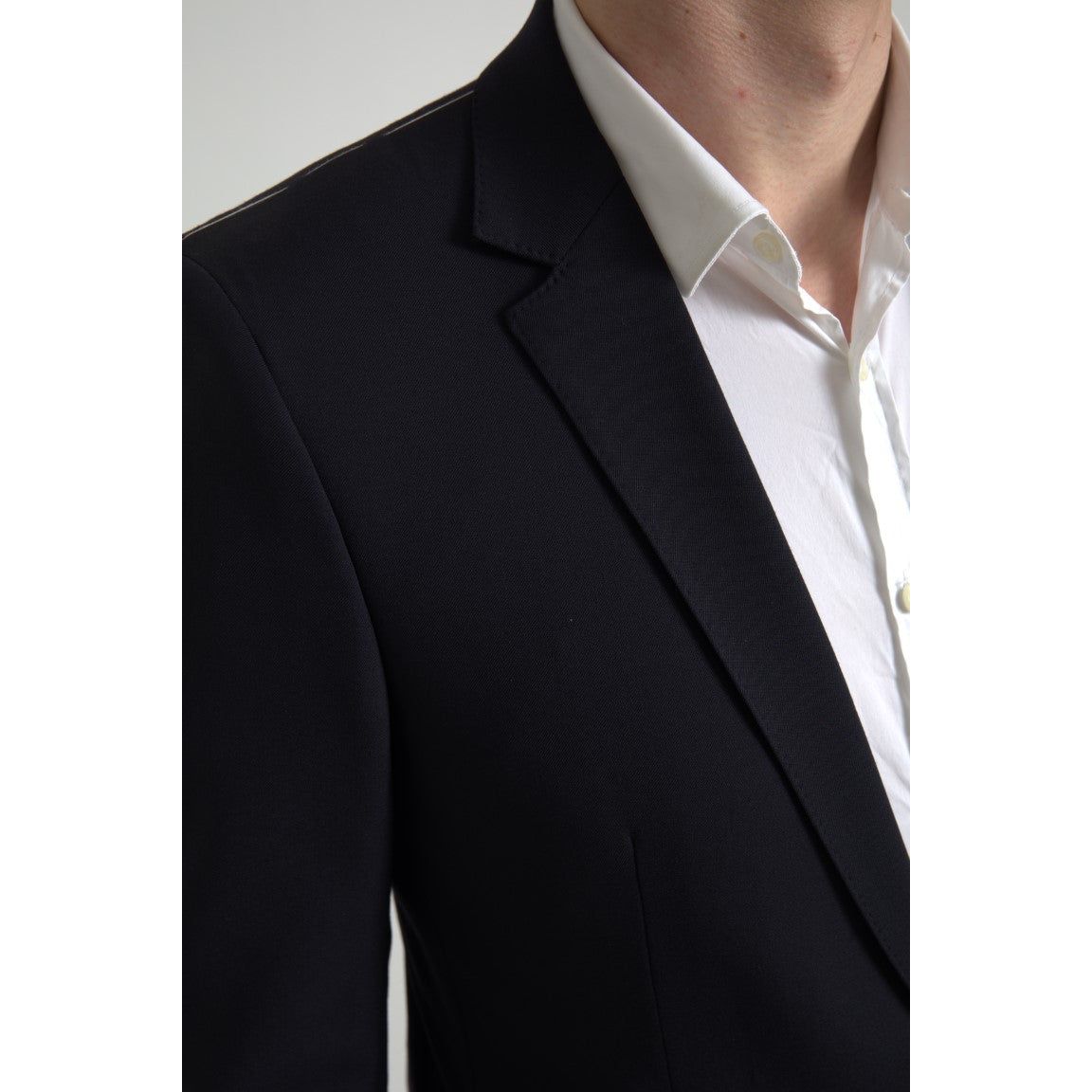 Dolce & Gabbana Dark Blue Wool Martini Slim Fit Suit